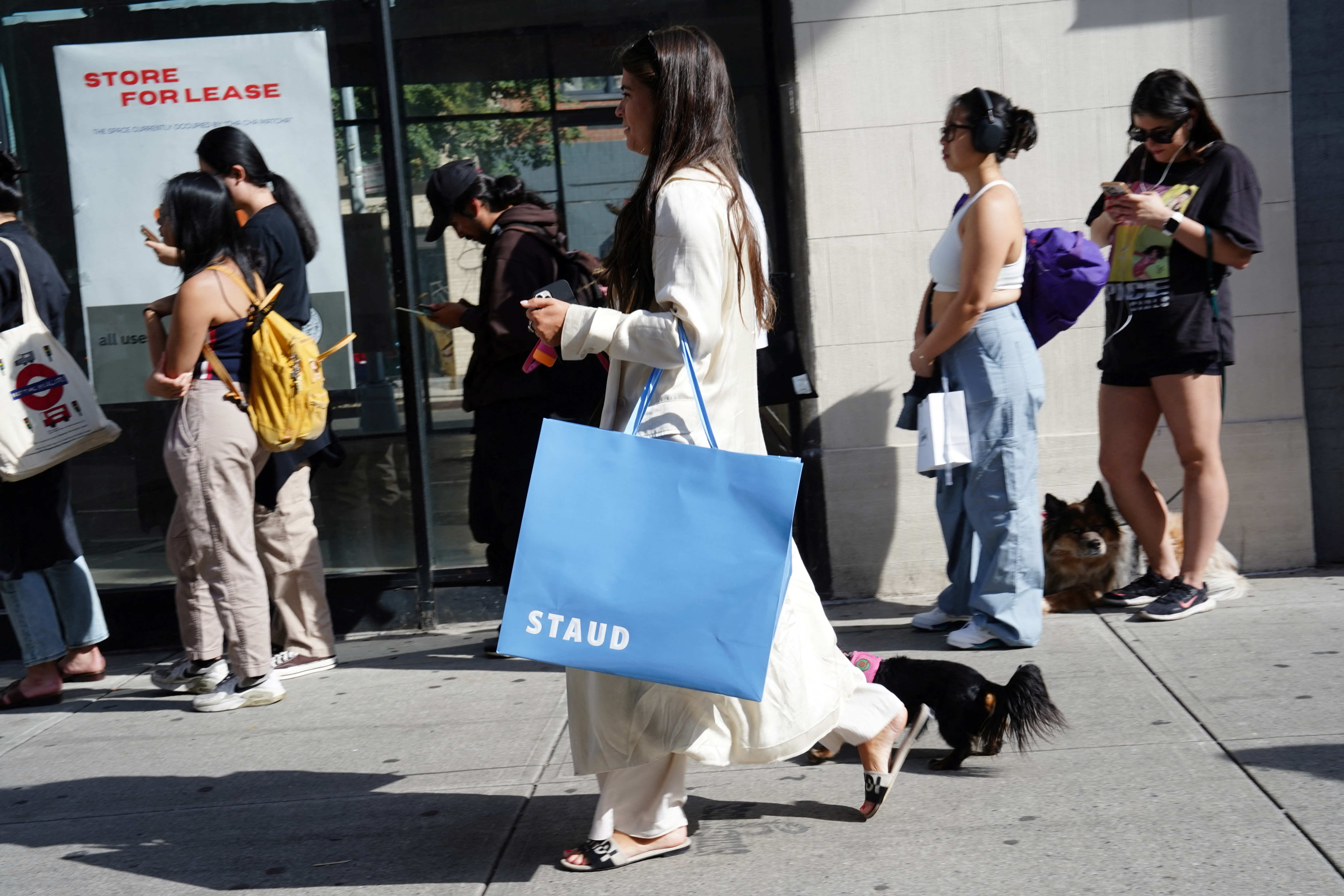 Shoppers in New York’s SoHo