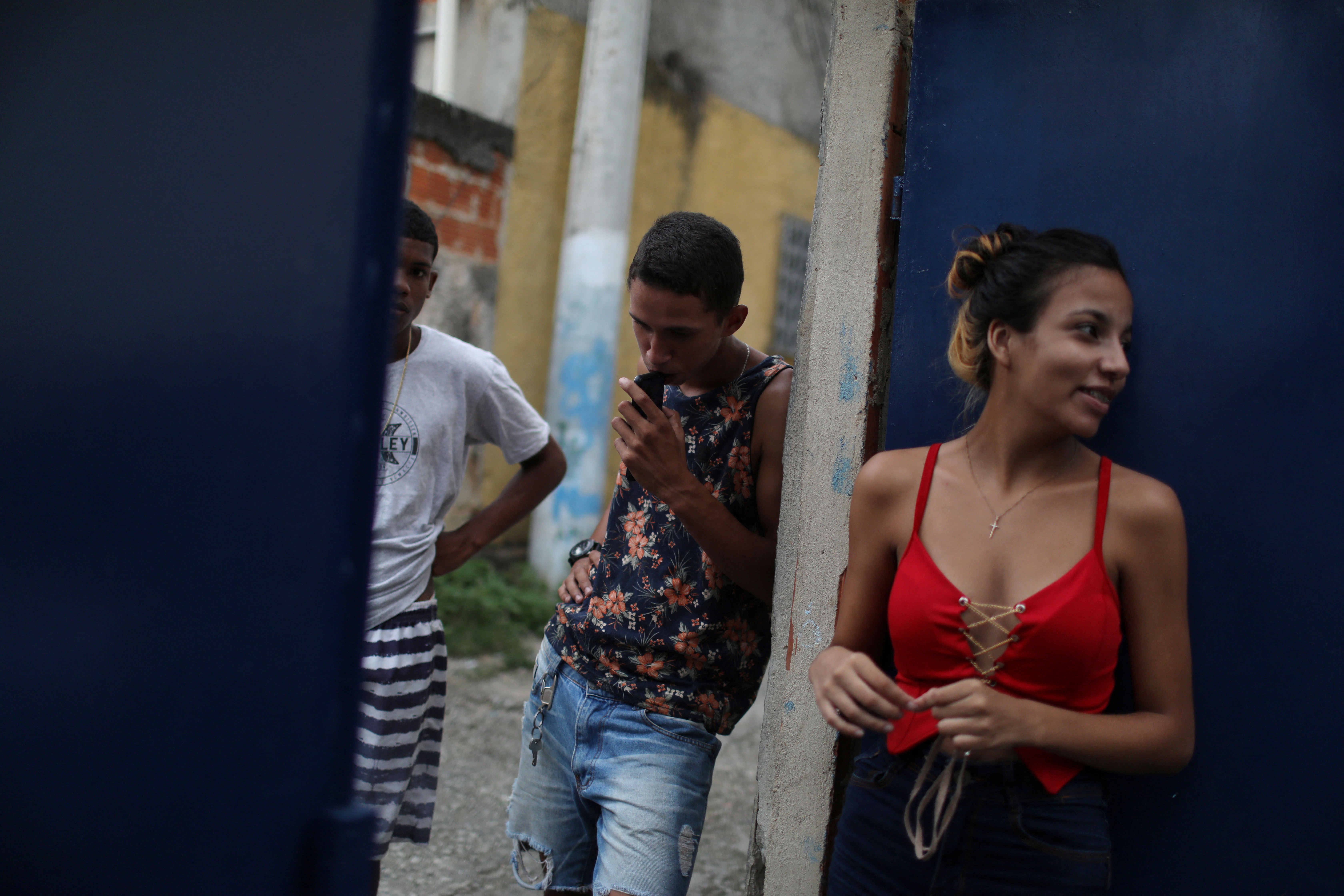 Youth vote registration for Brazil’s upcoming elections in Sao Joao de Meriti in Rio de Janeiro state