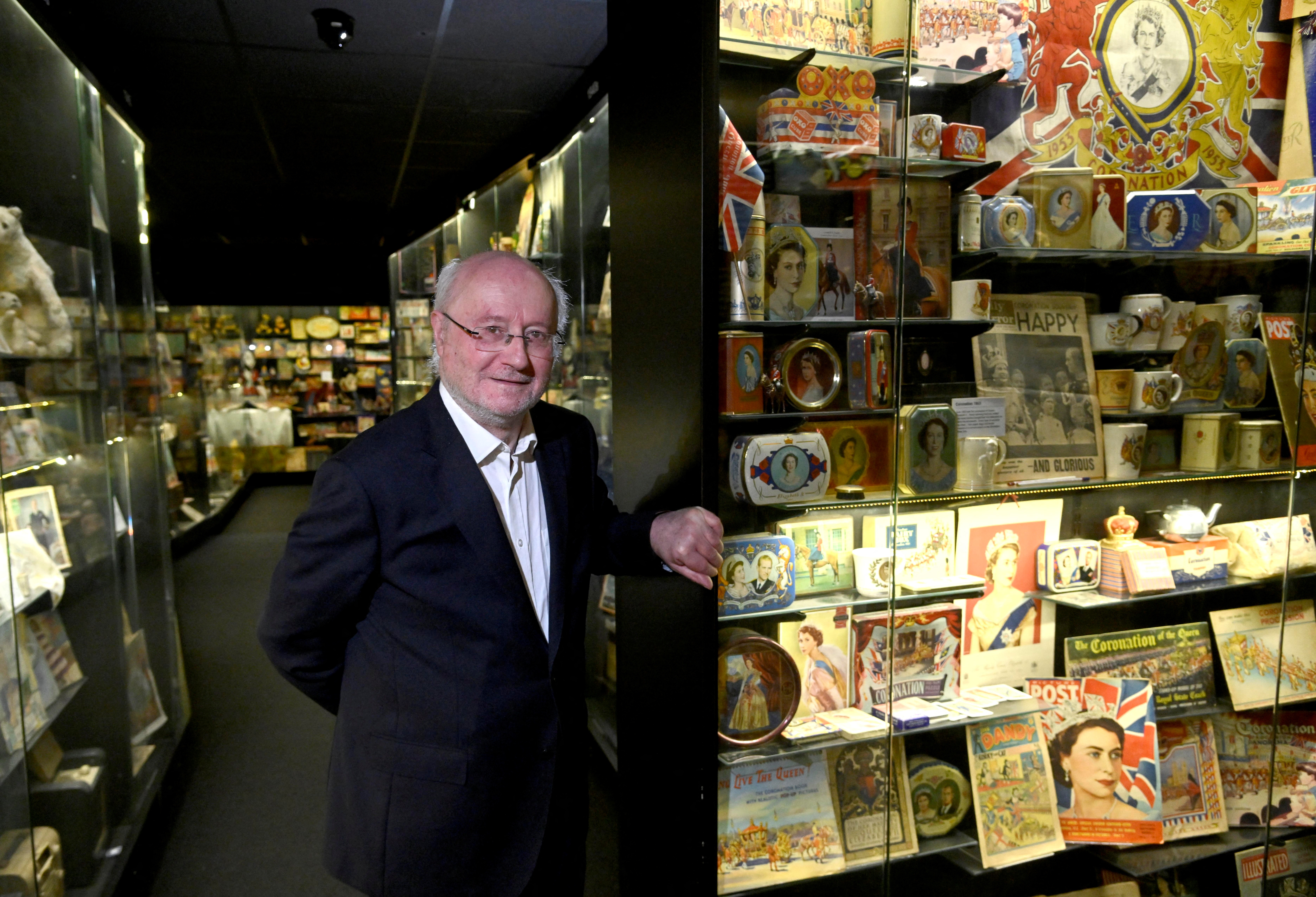 Coronation artefacts and souvenirs amongst the collections on display at Museum of Brands in London