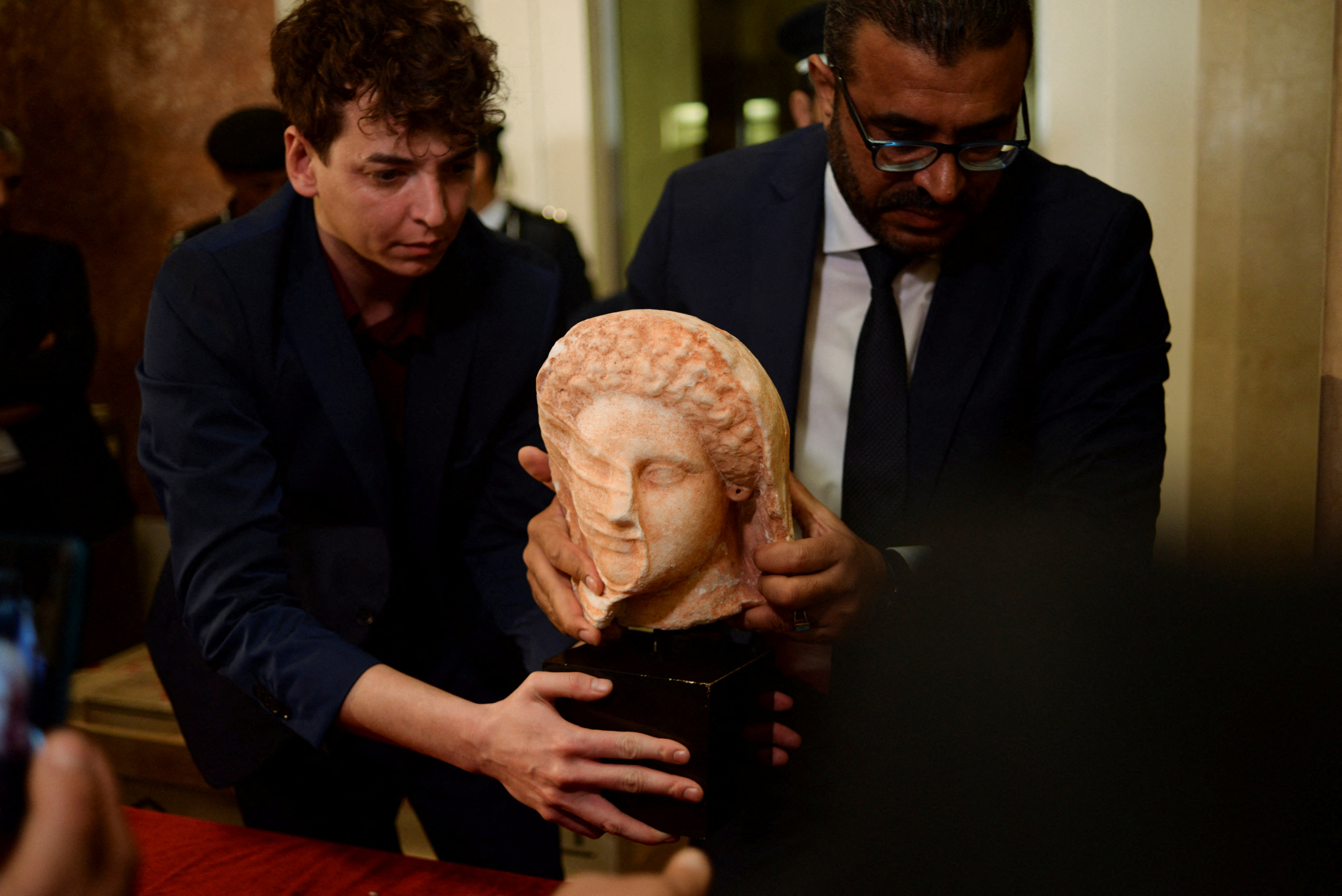Ceremony for the repatriation of the artifacts returned by the US Department of Homeland Security in Tripoli