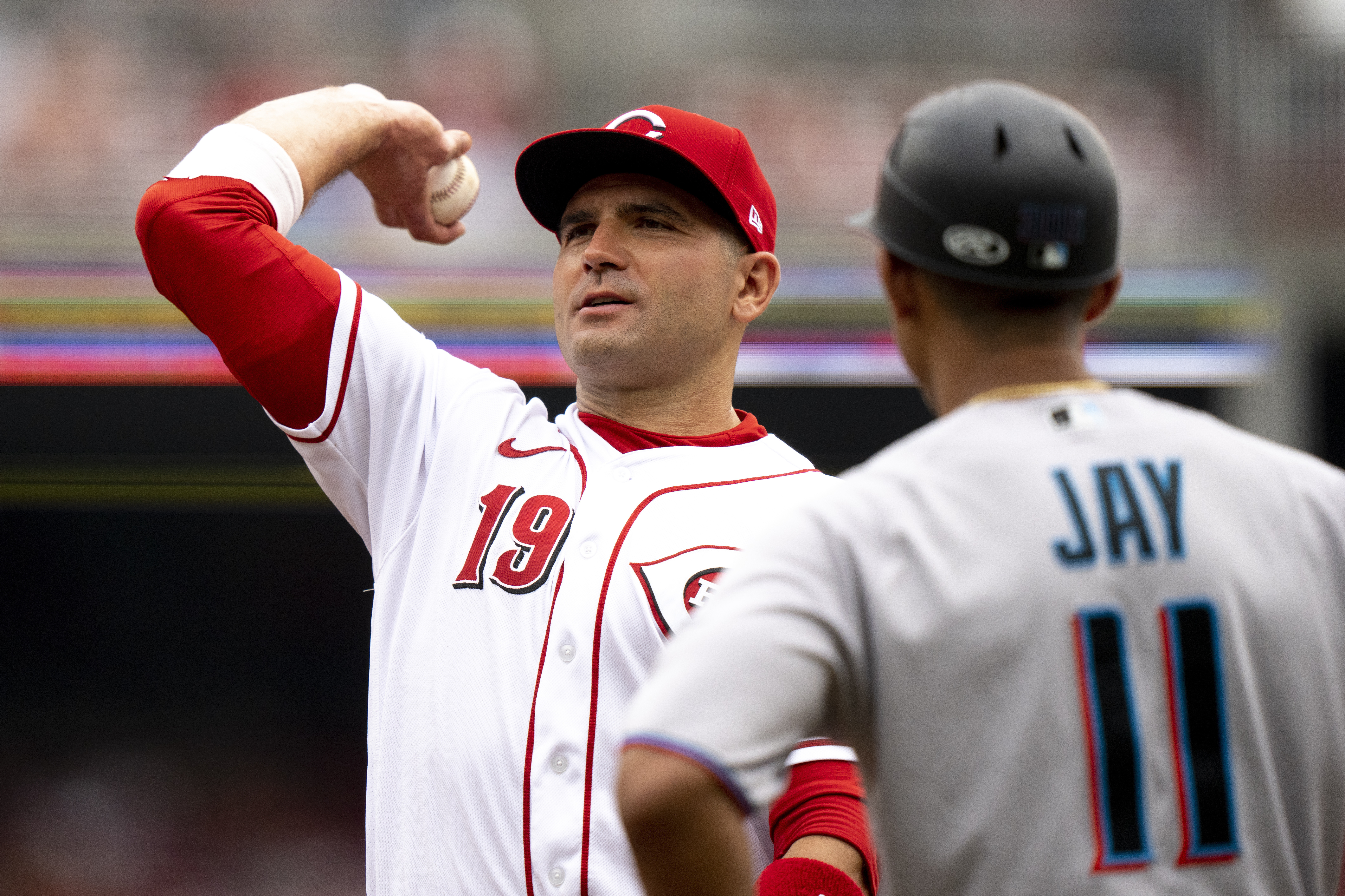 Bell homers from both sides of plate, De La Cruz's HR in 9th helps Marlins  rally past Reds 5-4 - The San Diego Union-Tribune