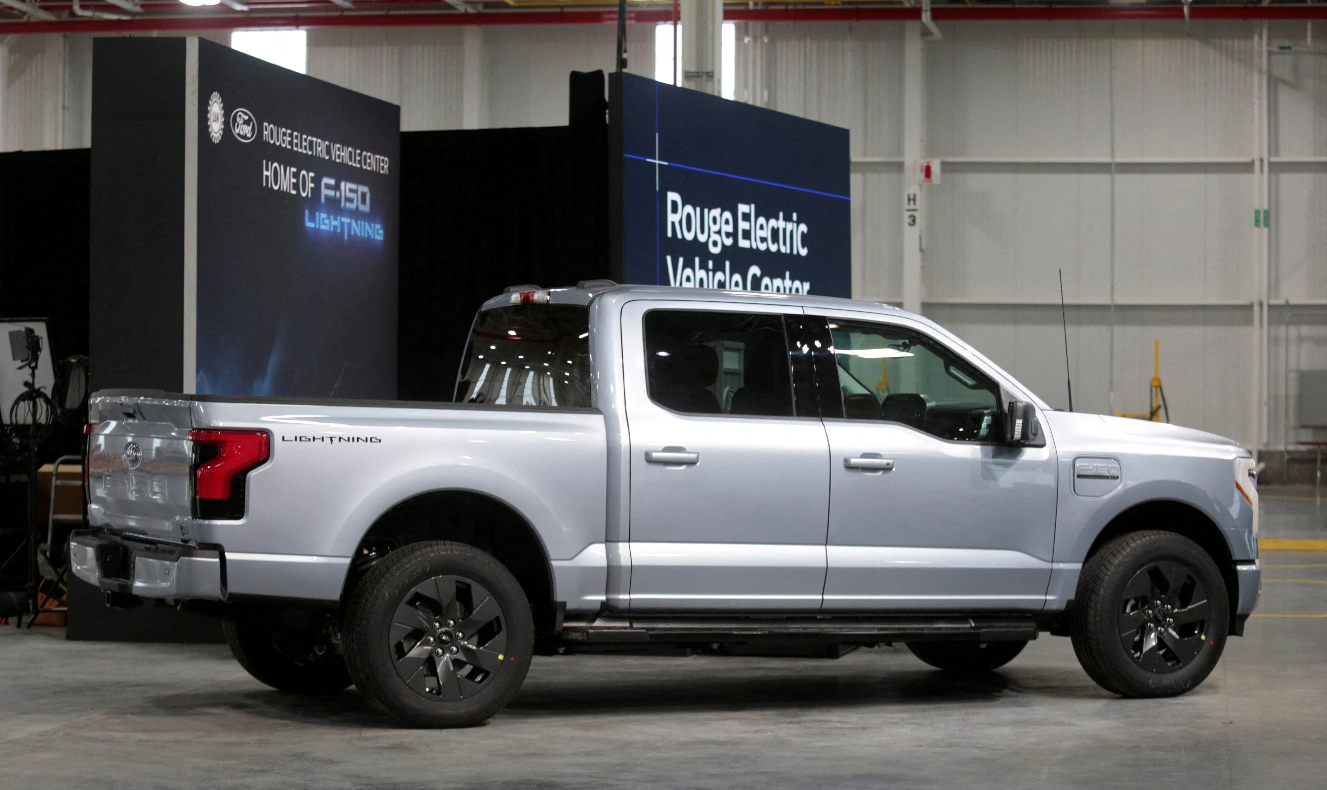 FILE PHOTO: Ford Motors pre-production all-electric F-150 Lightning truck prototype