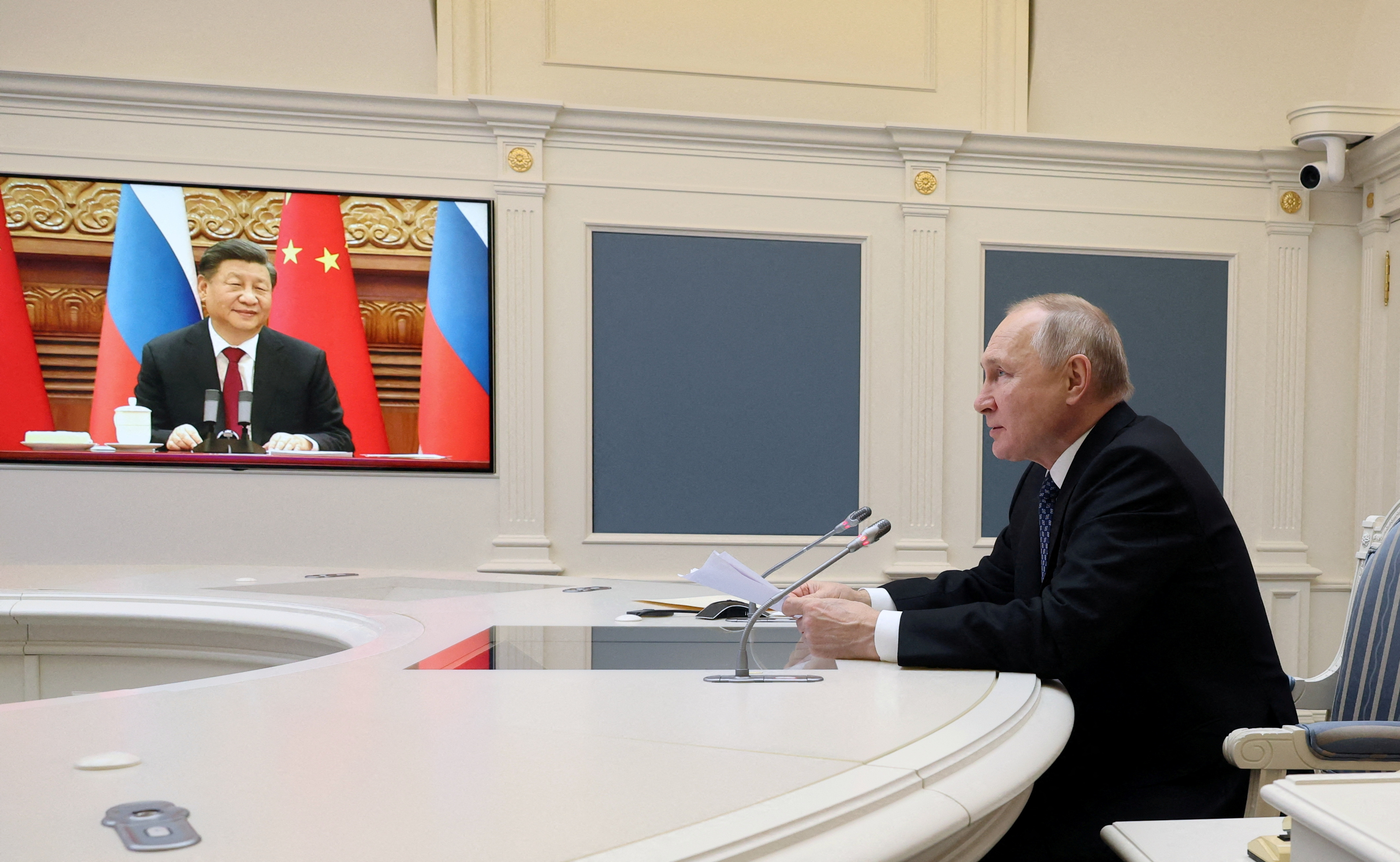 Putin y Xi mantienen conversaciones a través de videoconferencia