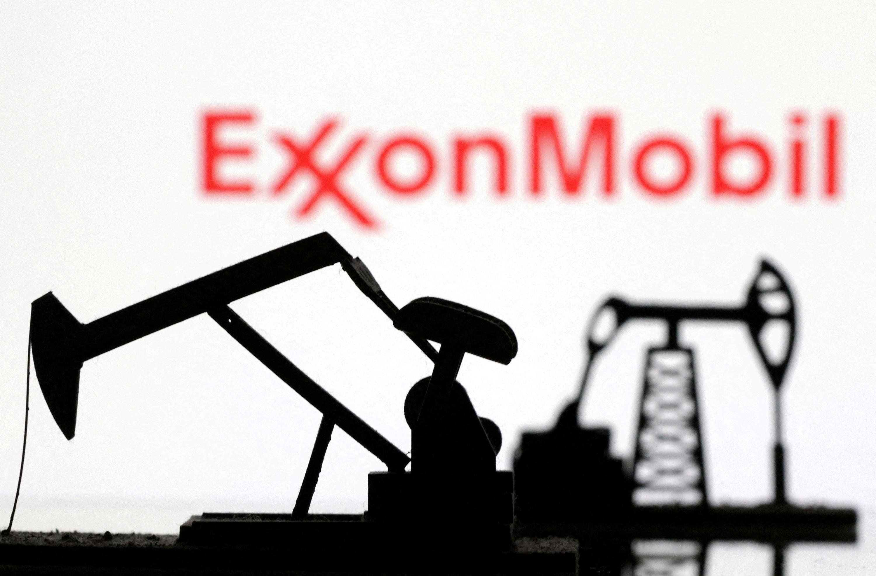 Illustration shows ExxonMobil logo