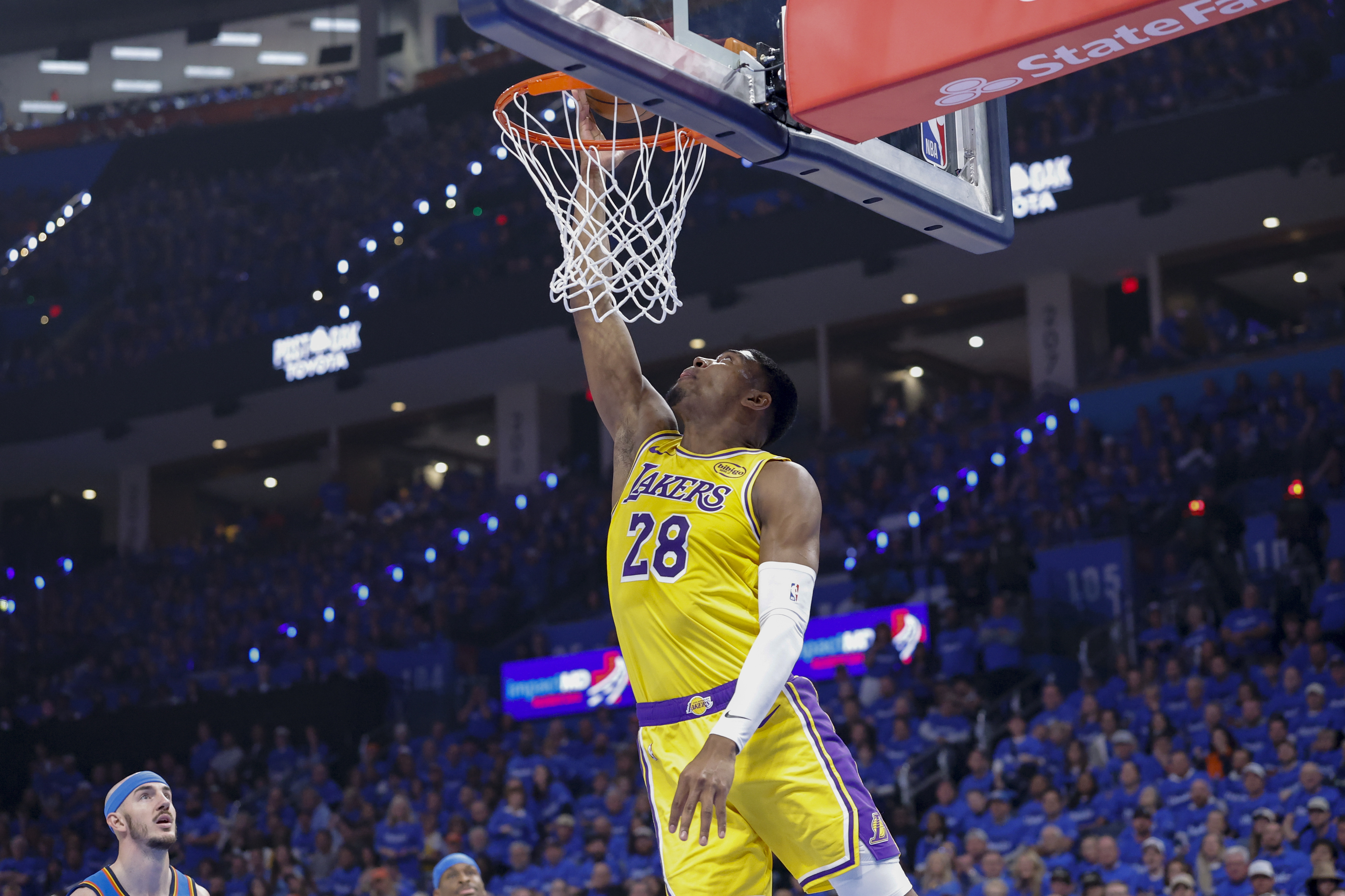 NBA＝レーカーズ、準決勝サンダー戦の初戦で黒星 八村は18得点
