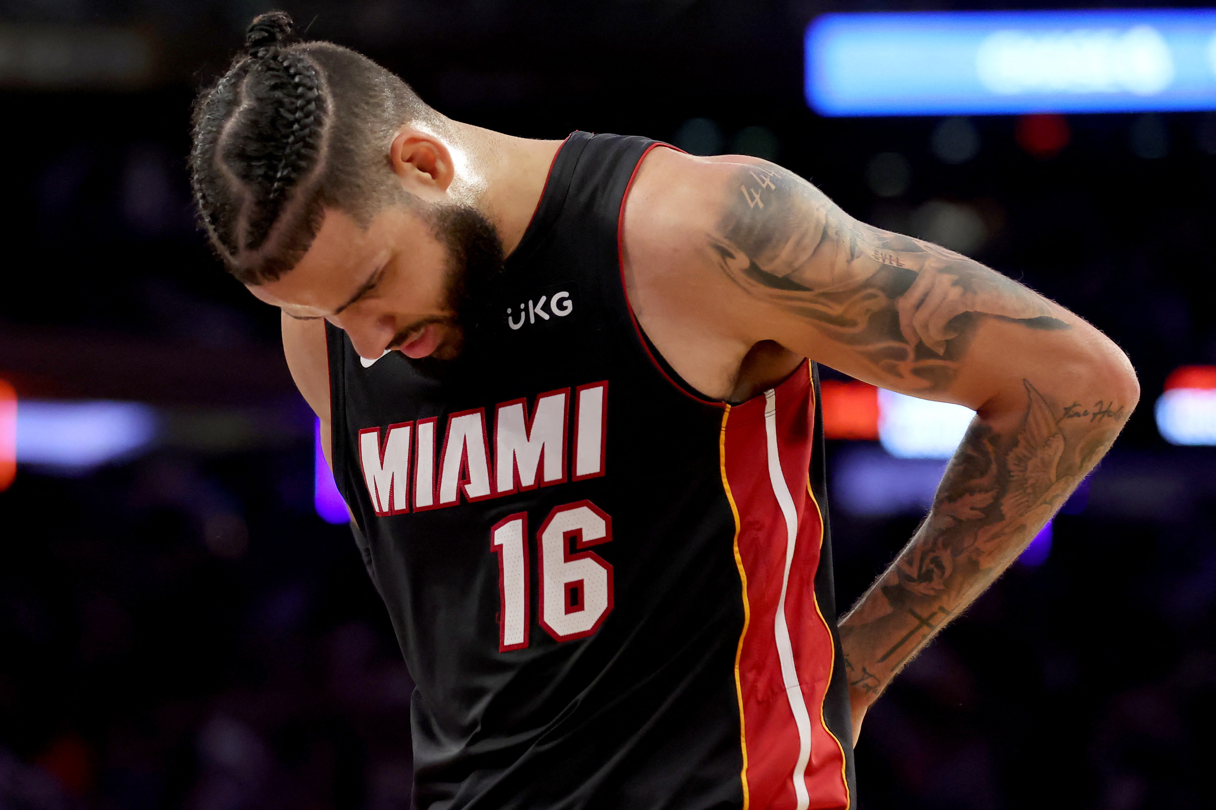 What does UKG mean on the Miami Heat jerseys?