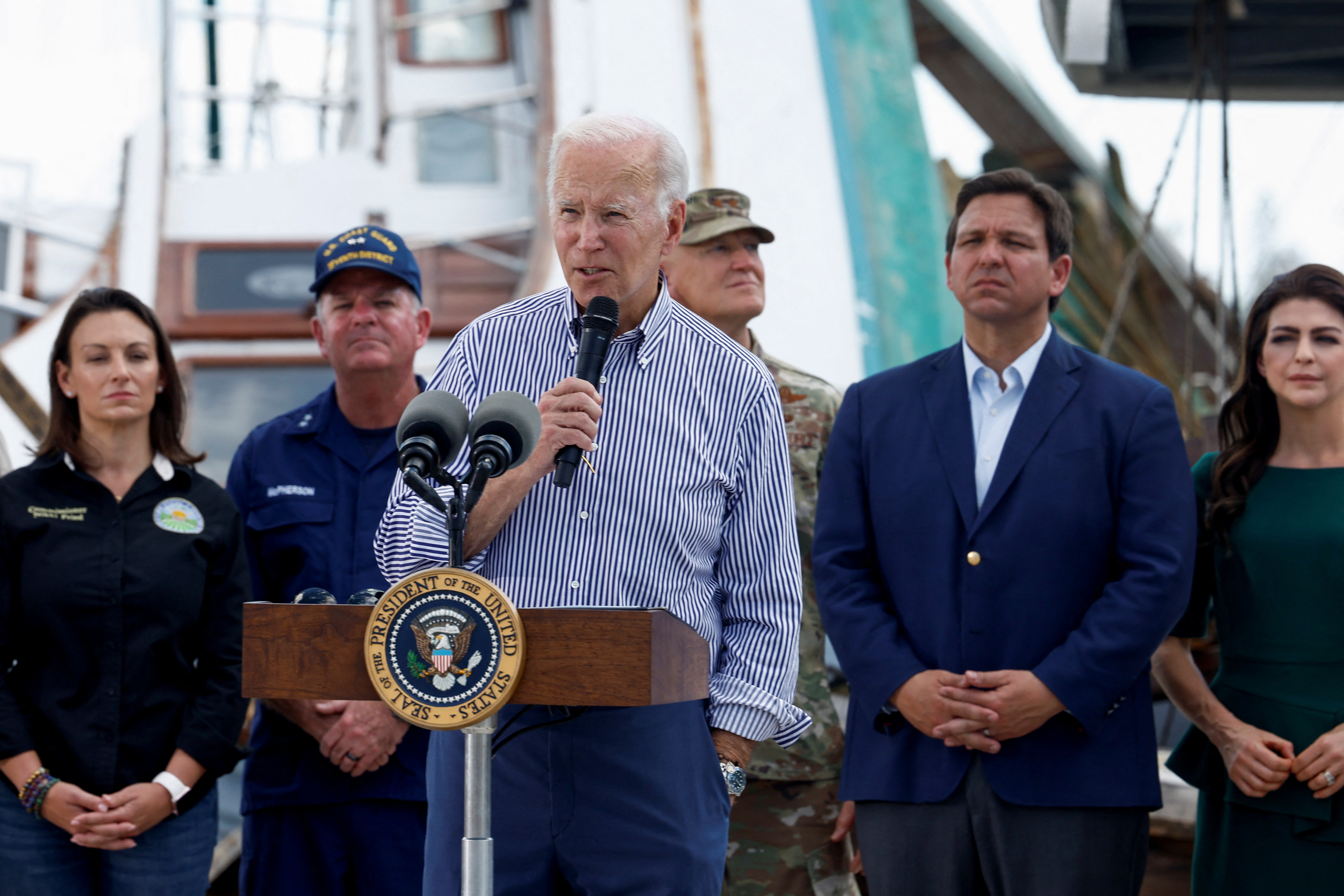 U.S. President Joe Biden visits Florida