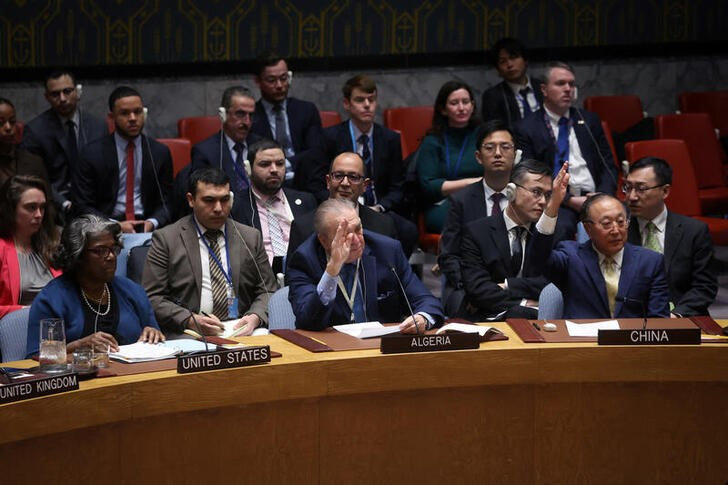 United Nations Security Council meets on resolution for ceasefire during conflict between Israel and Hamas in New York