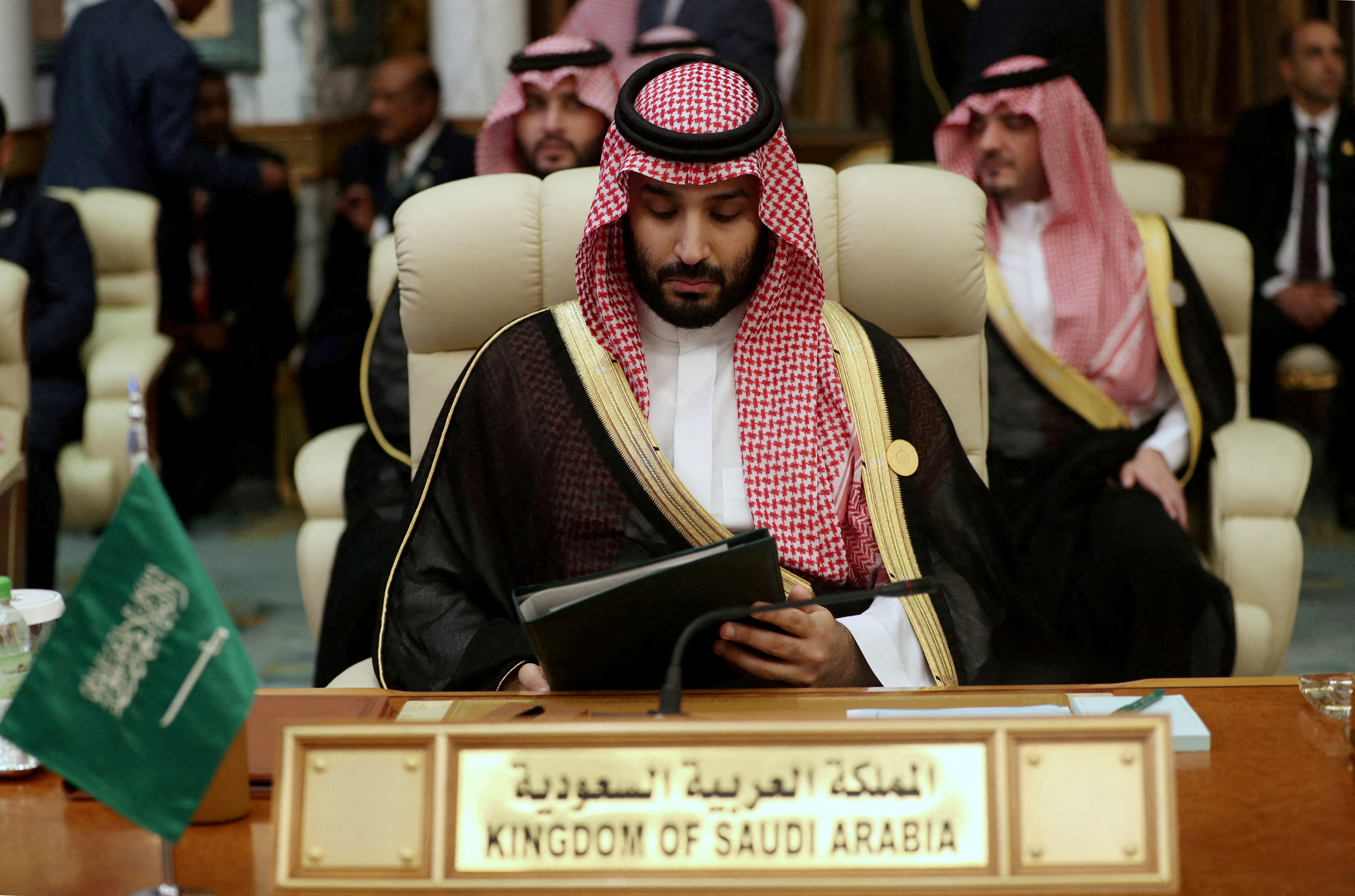 Crown Prince of Saudi Arabia Mohammad bin Salman is seen during the Arab Summit in Mecca