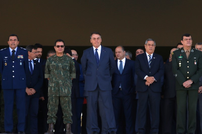 Brazil's President Bolsonaro attends Military parade in Brasilia