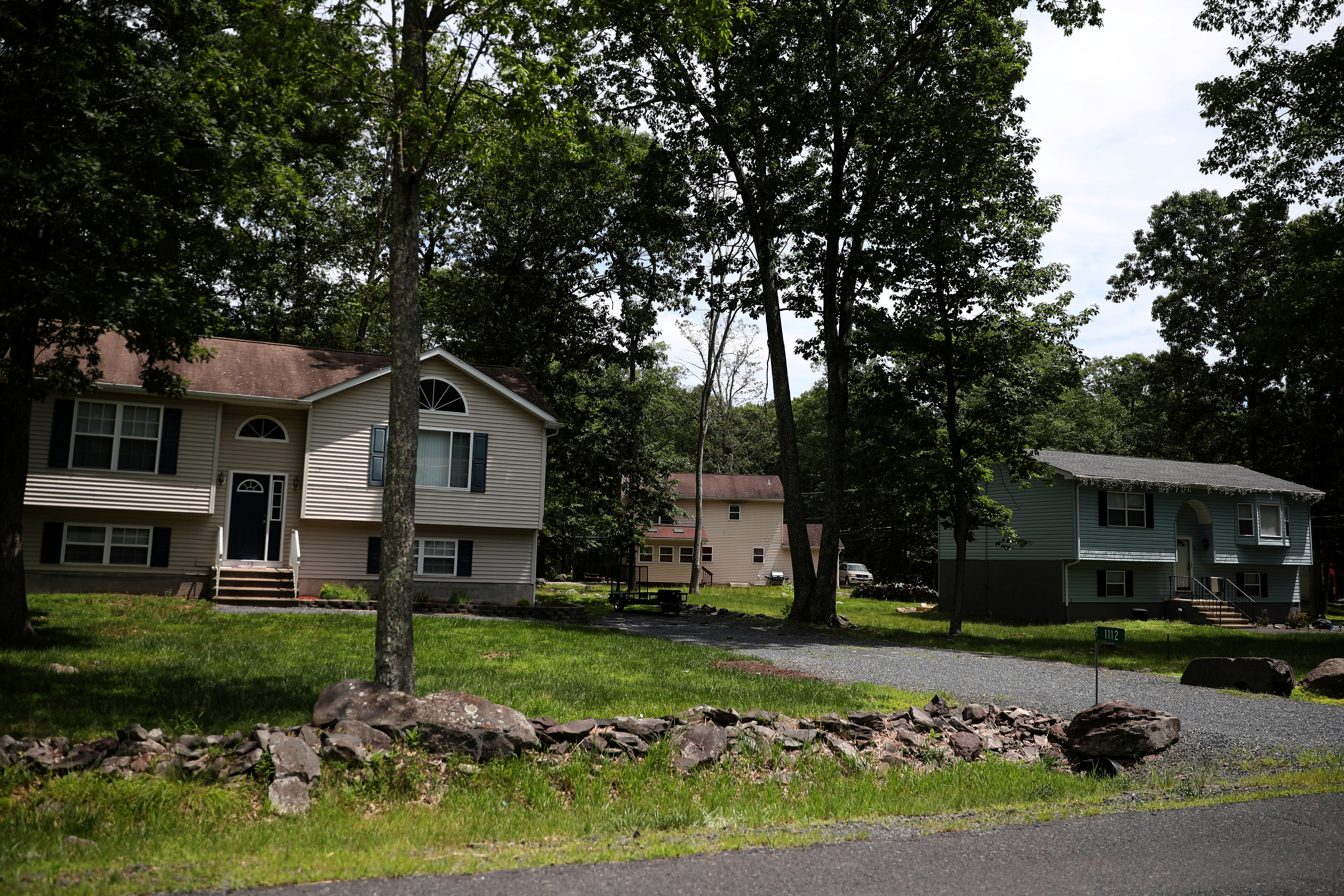 Homes are seen in the Penn Estates development where most of the homeowners are underwater on their mortgages in East Stroudsburg