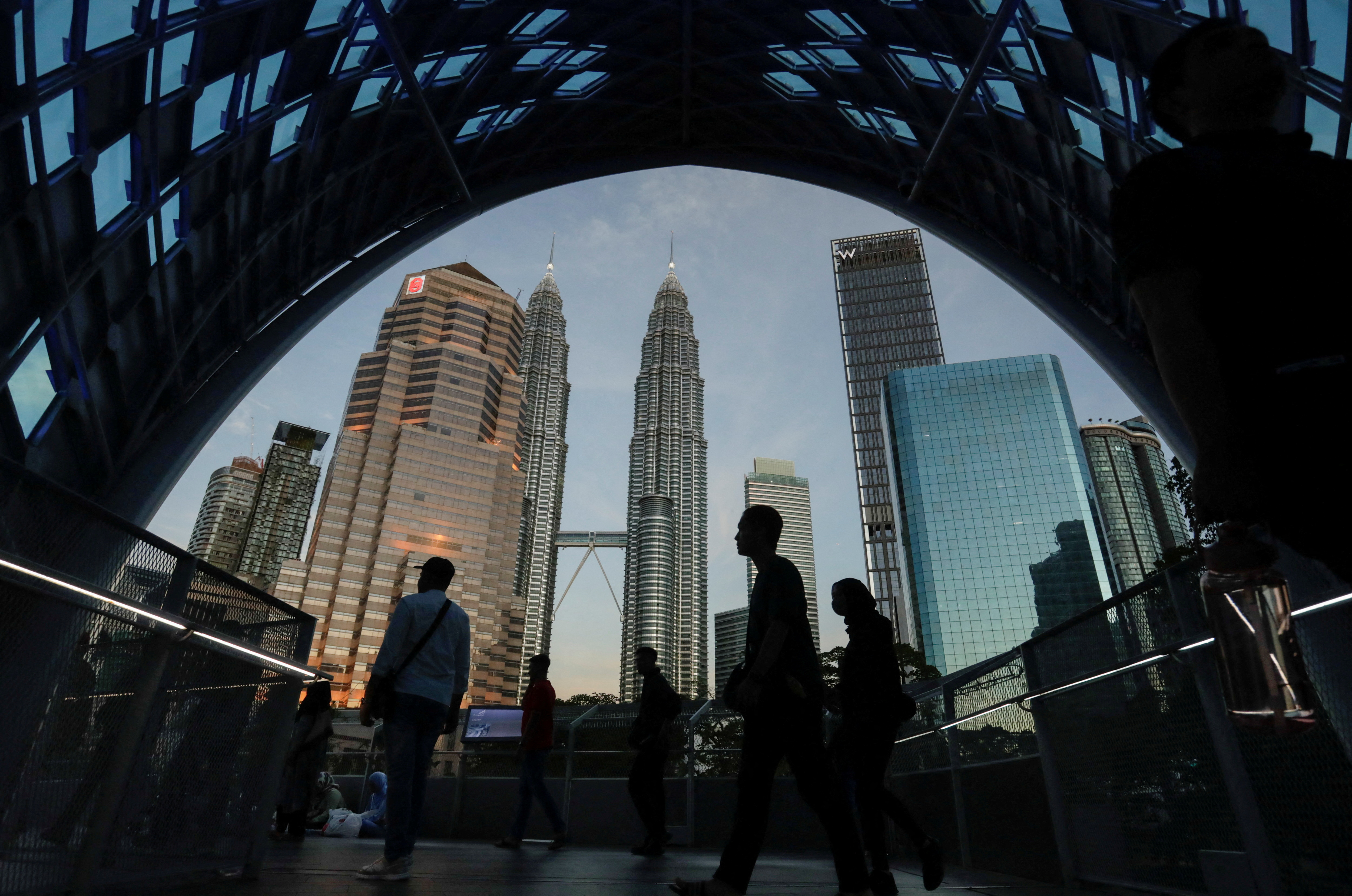 A view of Kuala Lumpur's skyline in Malaysia