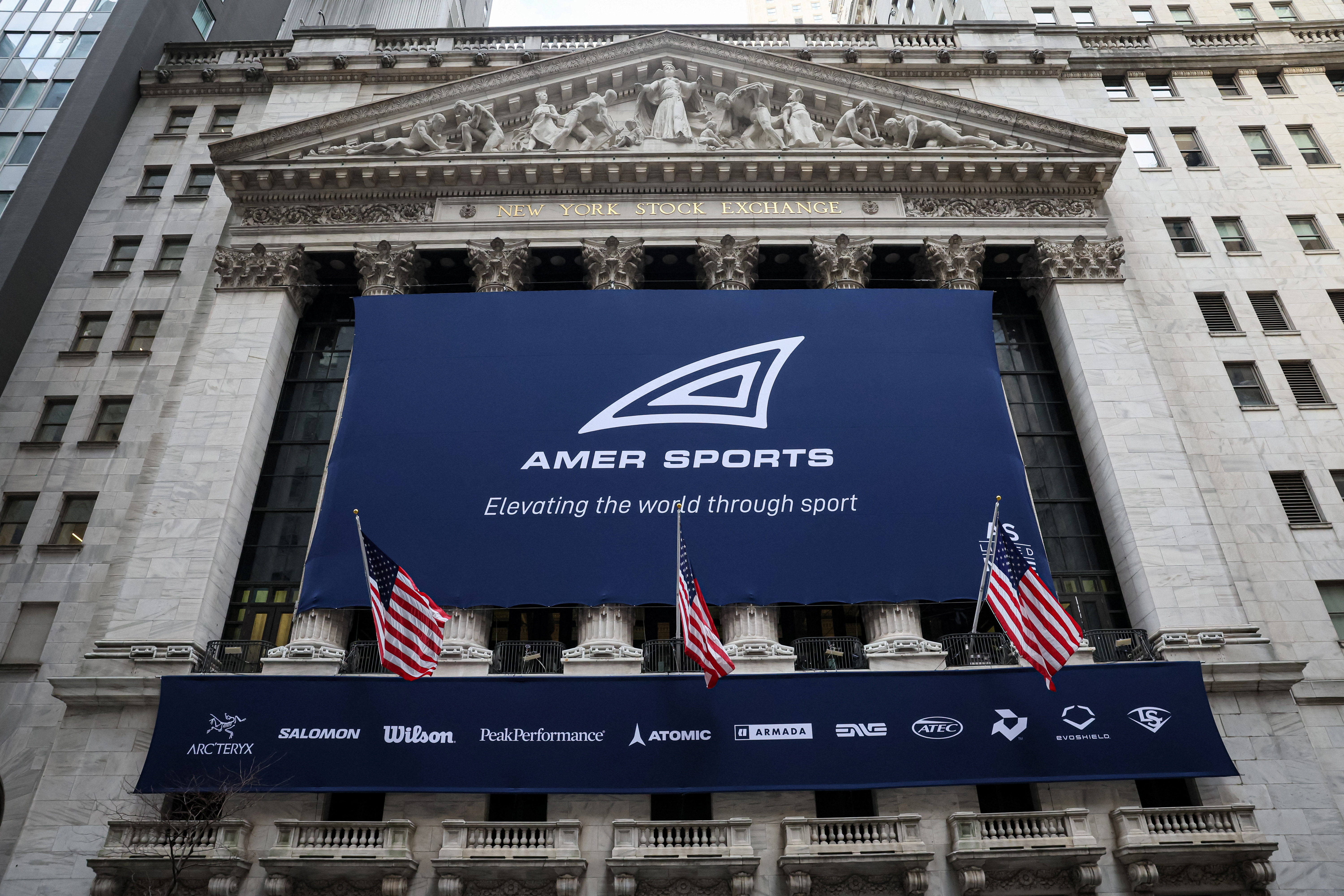 NYSE listing ceremony for Amer Sports Initial Public Offering (IPO)