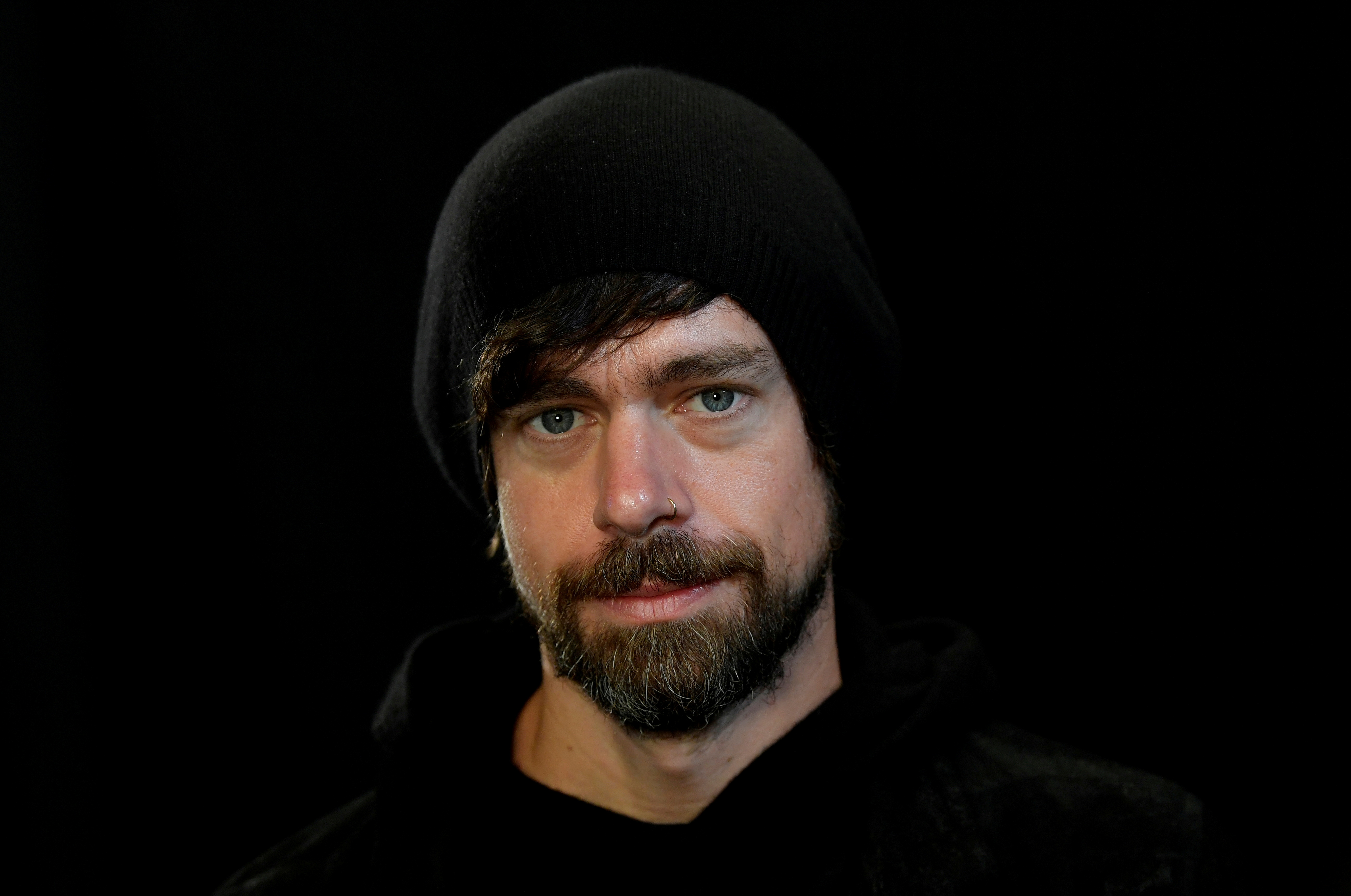 Jack Dorsey, co-founder of Twitter and fintech firm Square, sits for a portrait during an interview with Reuters in London, Britain, June 11, 2019. REUTERS/Toby Melville