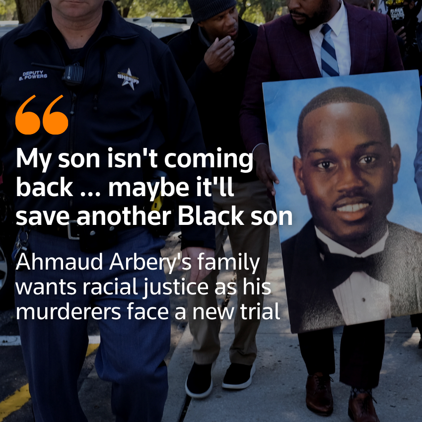 "Mi hijo no va a volver... tal vez salve a otro hijo negro" - La familia de Ahmaud Arbery quiere justicia racial mientras sus asesinos enfrentan un nuevo juicio