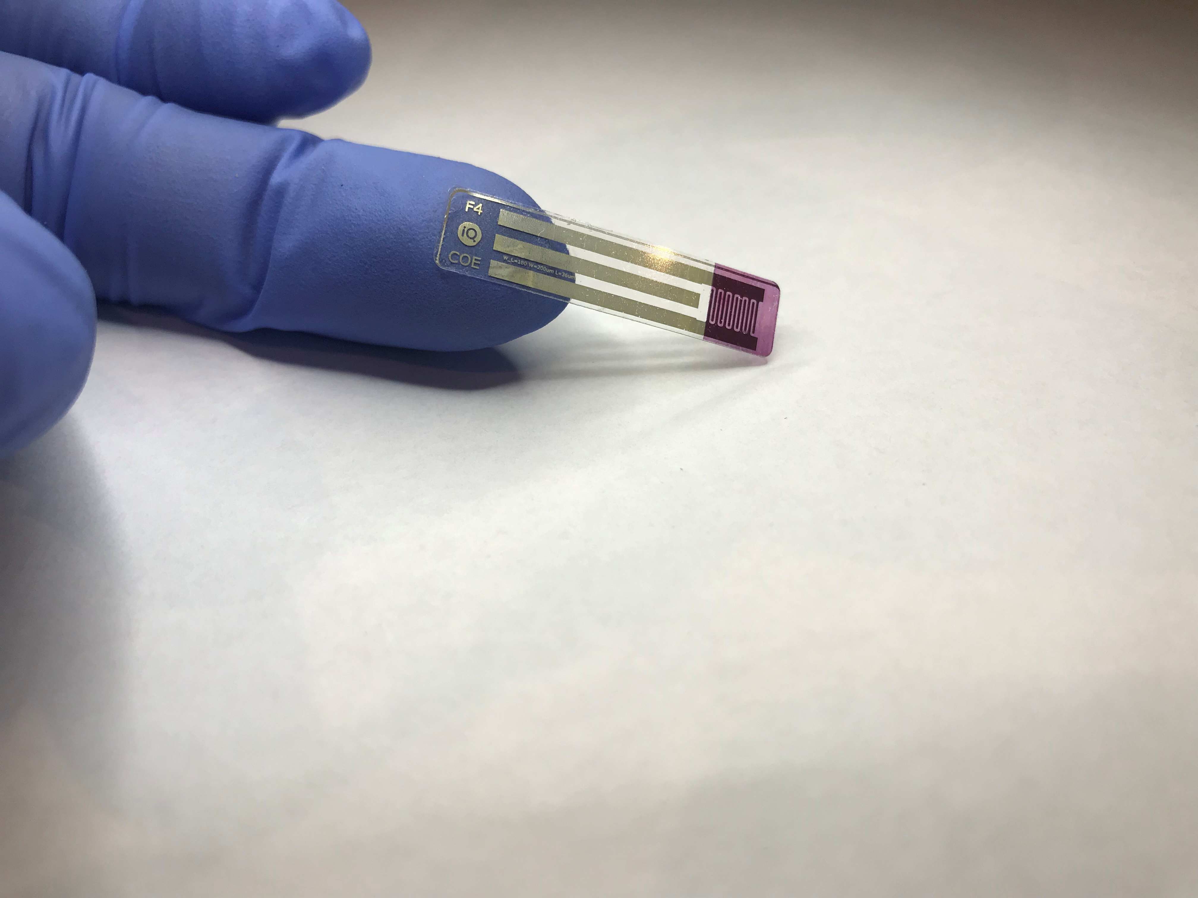 A non-invasive, printable saliva test strip for diabetics is seen at the University of Newcastle  in Australia