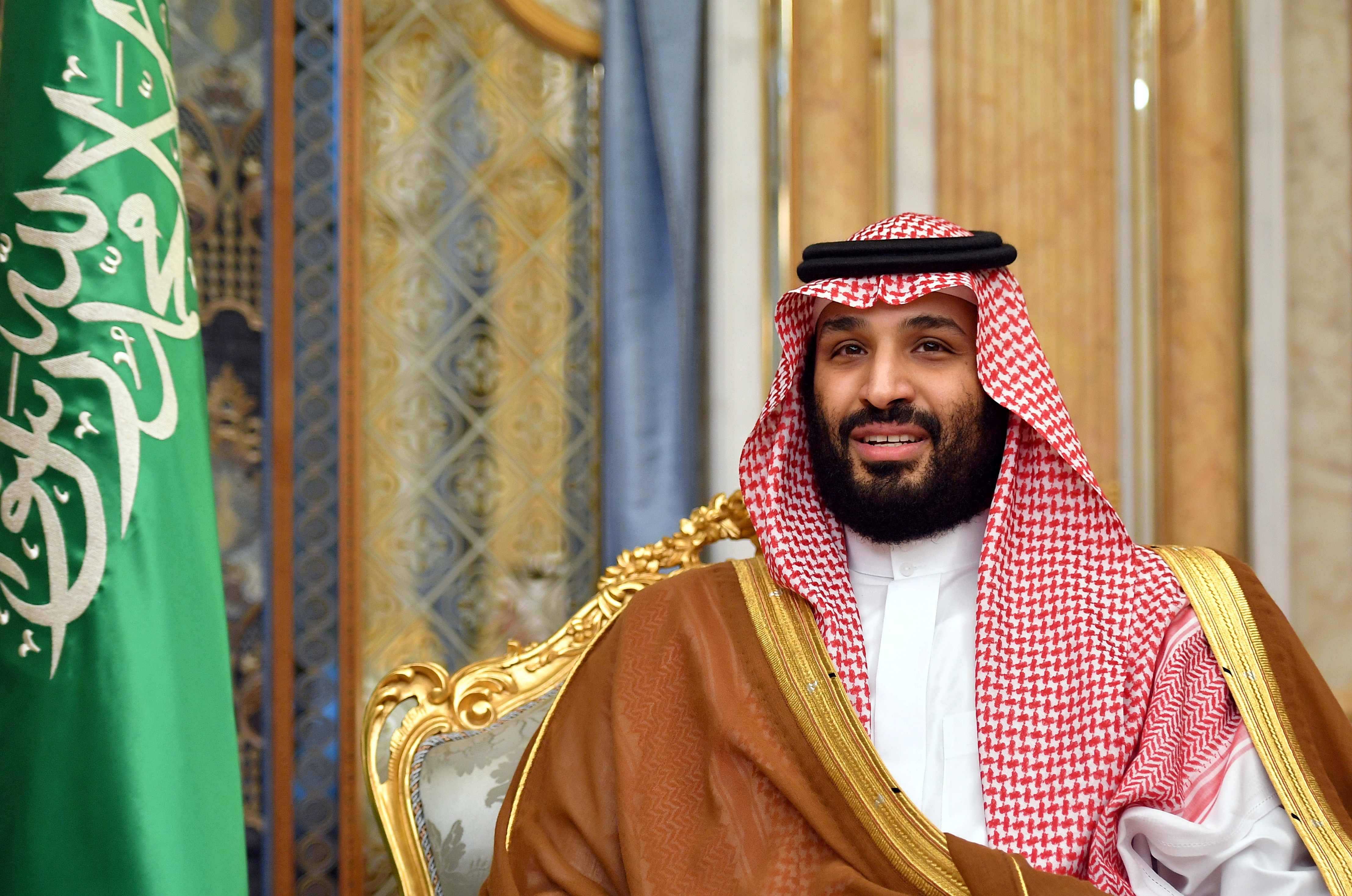Saudi Arabia's Crown Prince Mohammed bin Salman attends a meeting with U.S. Secretary of State Mike Pompeo in Jeddah, Saudi Arabia, September 18, 2019. Mandel Ngan/Pool via REUTERS