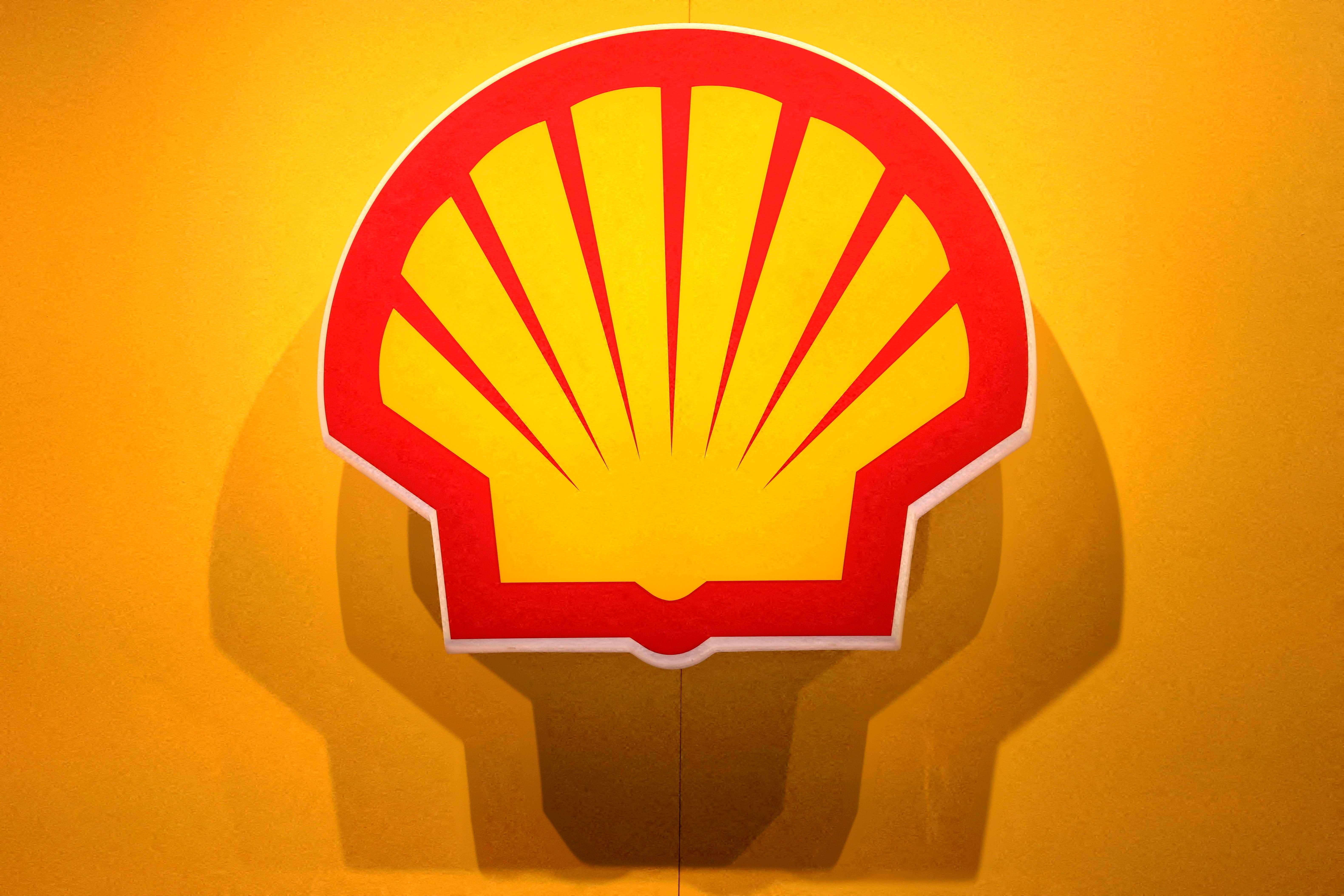 The logo of British multinational oil and gas company Shell