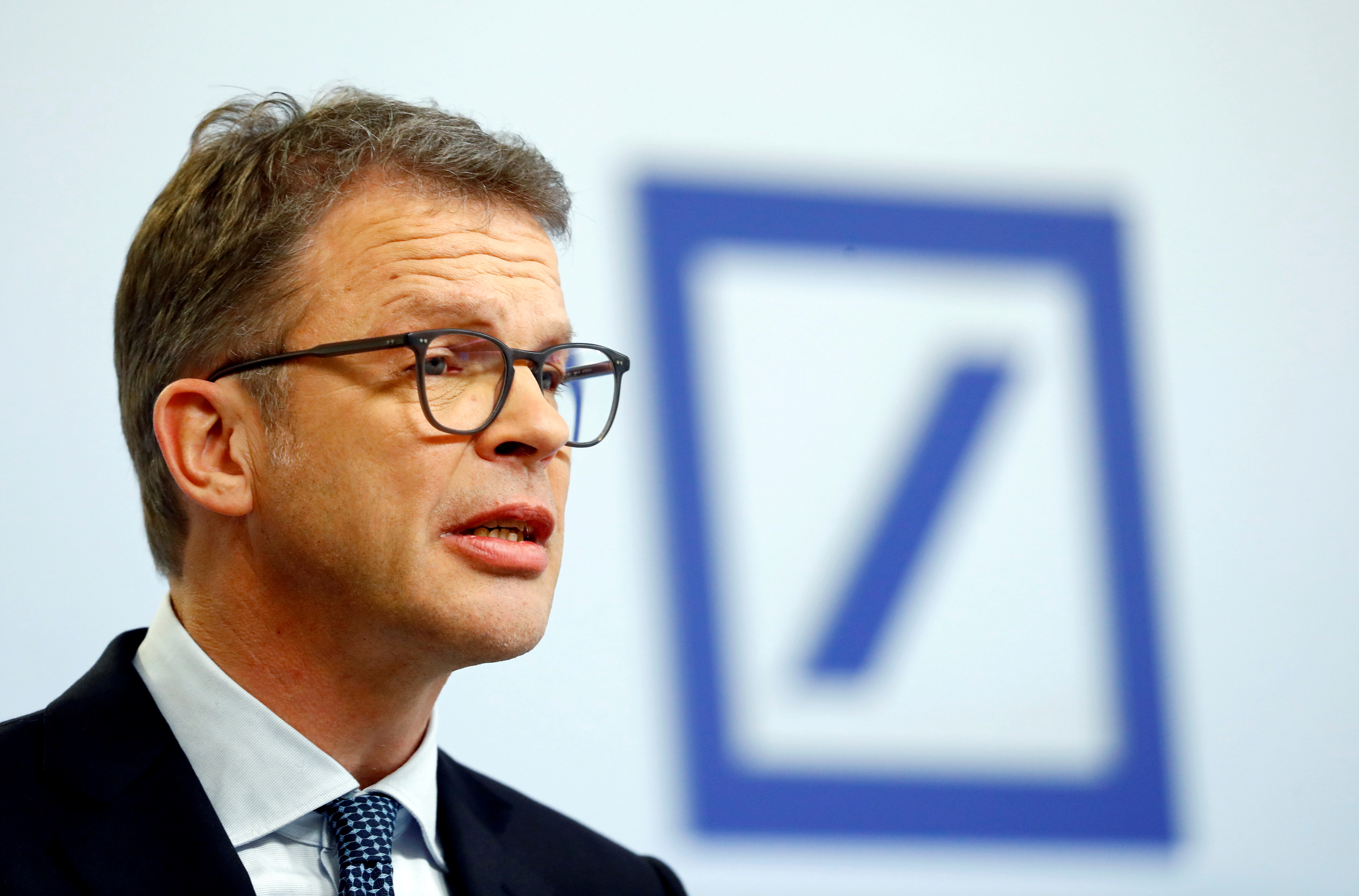 Christian Sewing, CEO of Deutsche Bank AG in Frankfurt, Germany January 30, 2020. REUTERS/Ralph Orlowski/File Photo