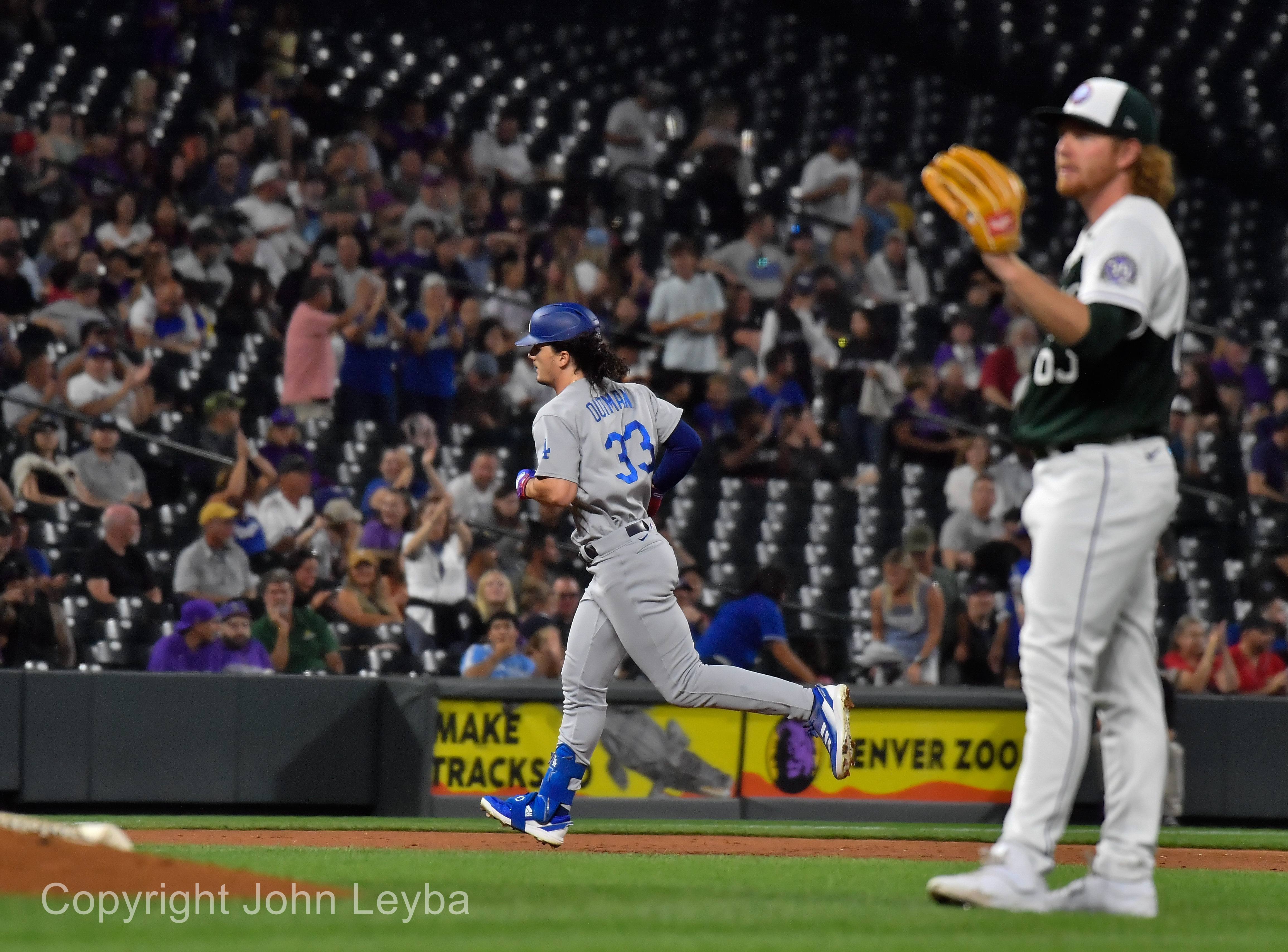 James Outman's offense blasts Dodgers past Rockies