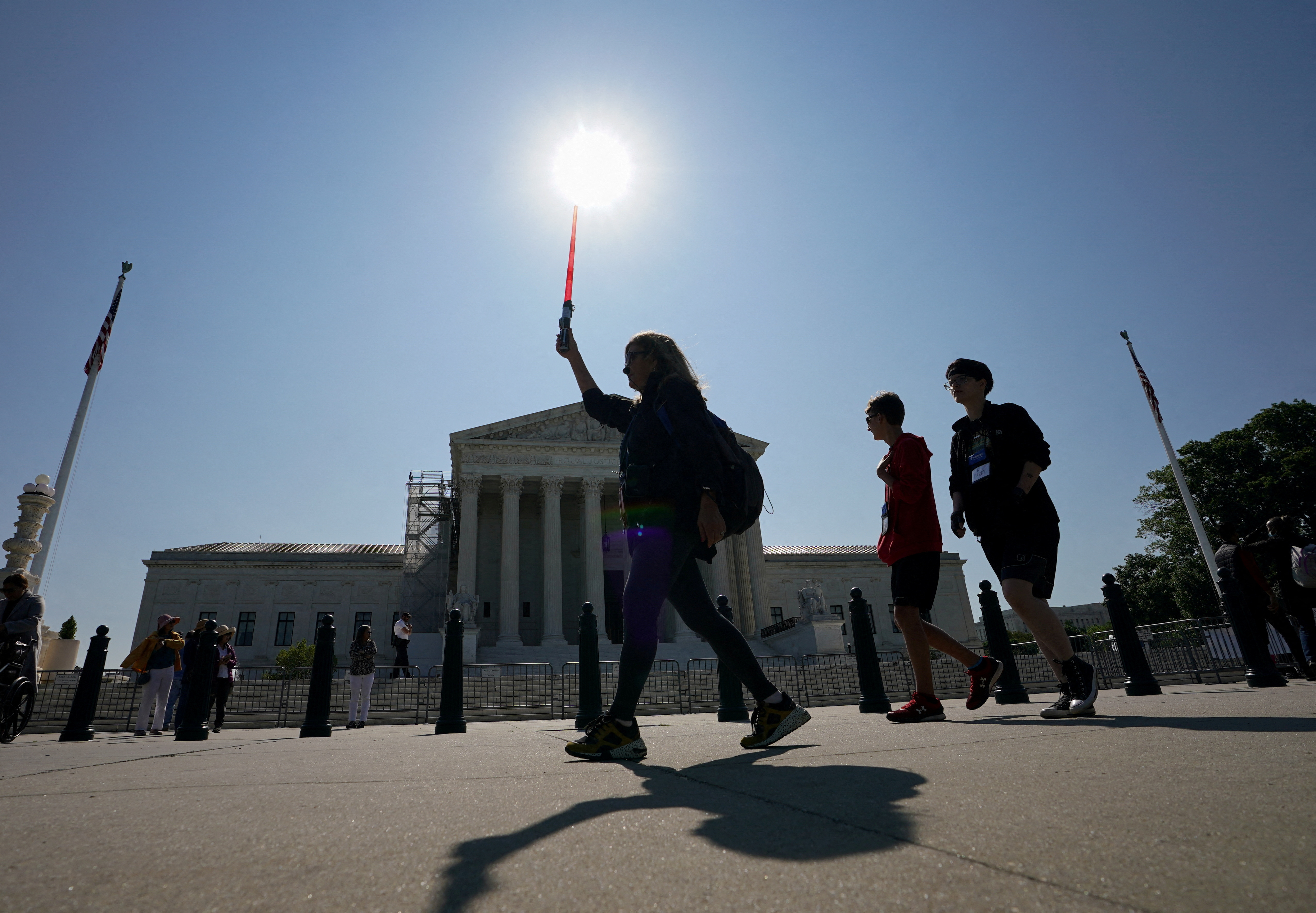 Visitors to  the U.S. Supreme Court in Washington