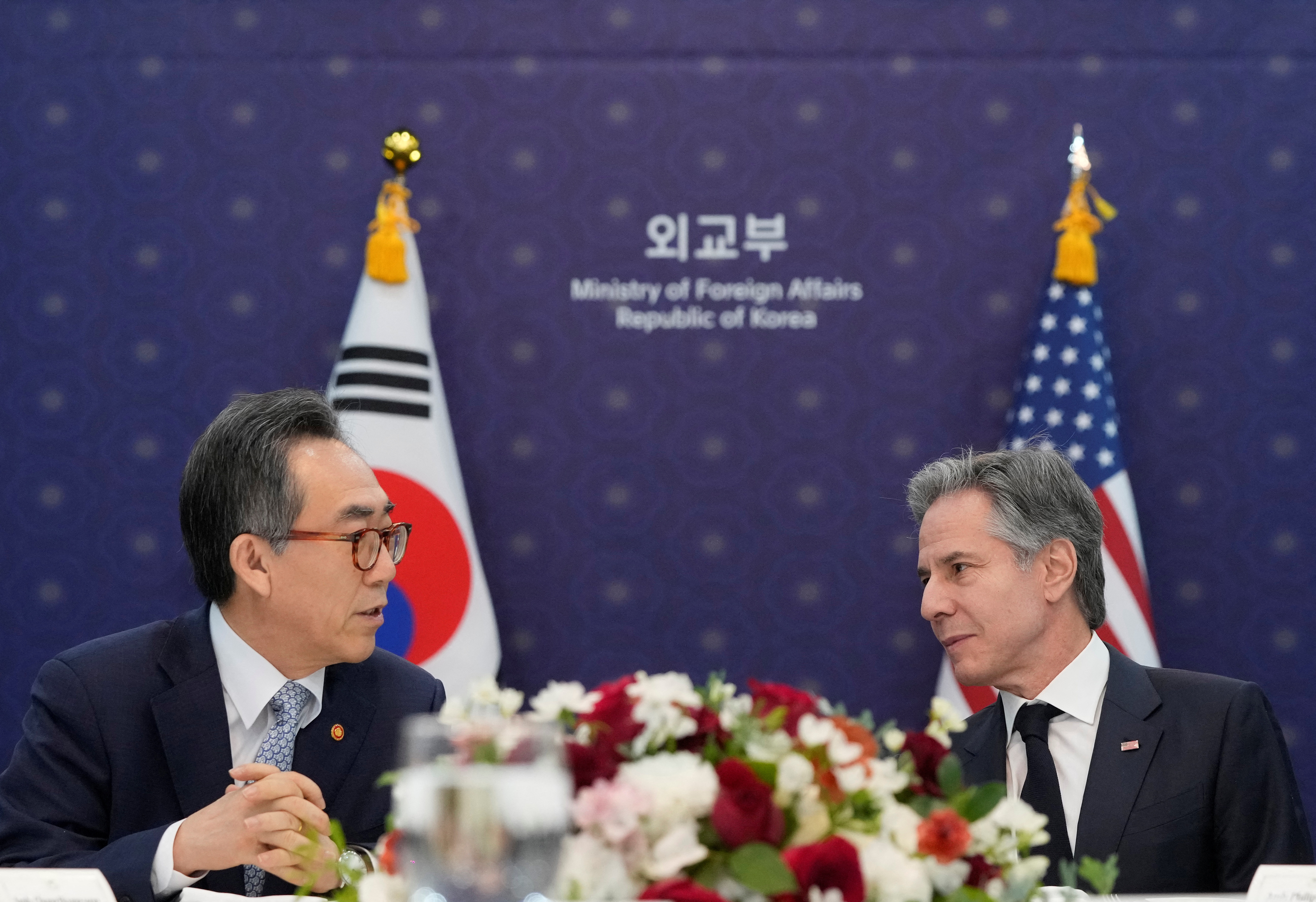 U.S. Secretary of State Antony Blinken holds a meeting with his South Korea counterpart Cho Tae-yul in Seoul