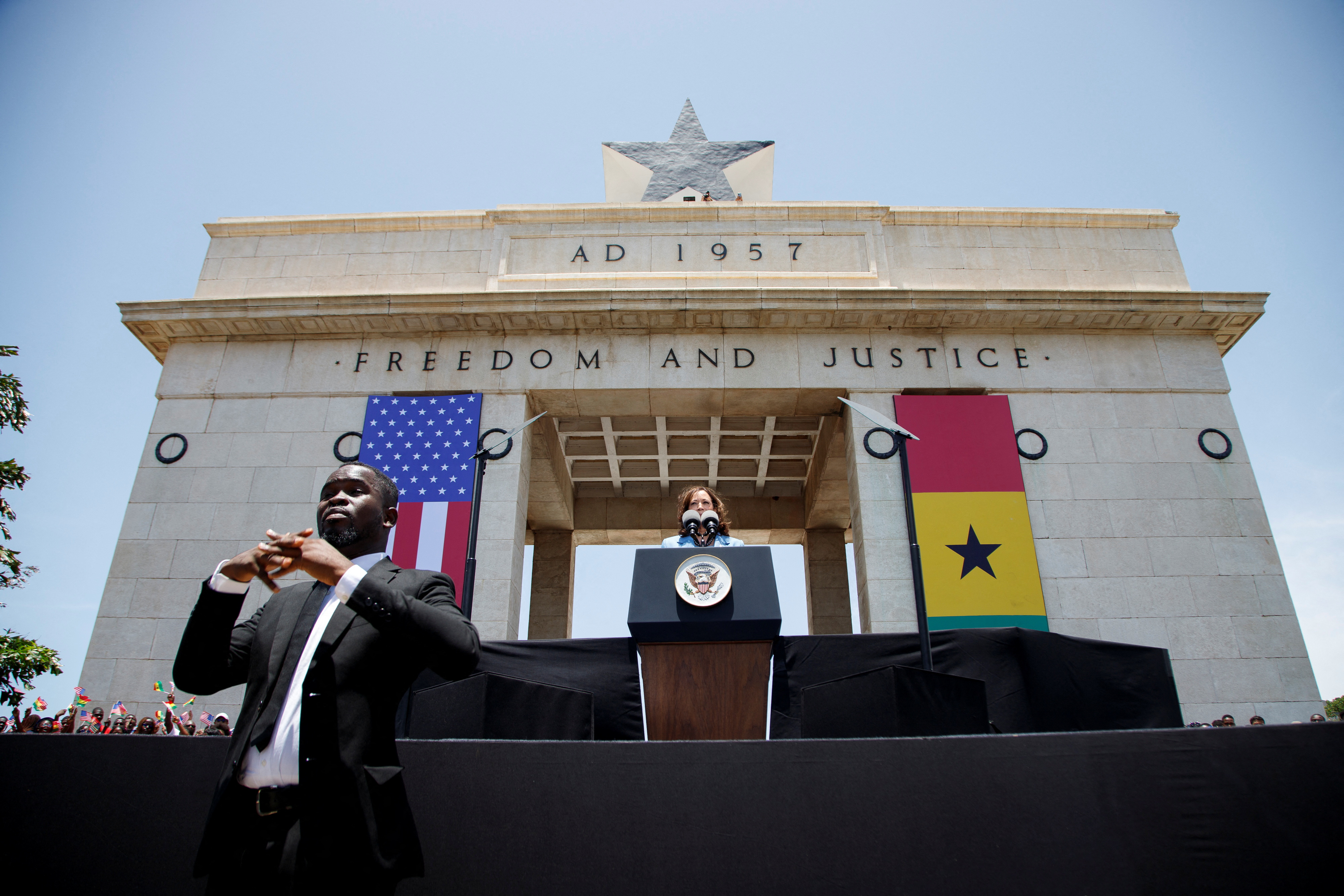 U.S. VP Harris visits Ghana