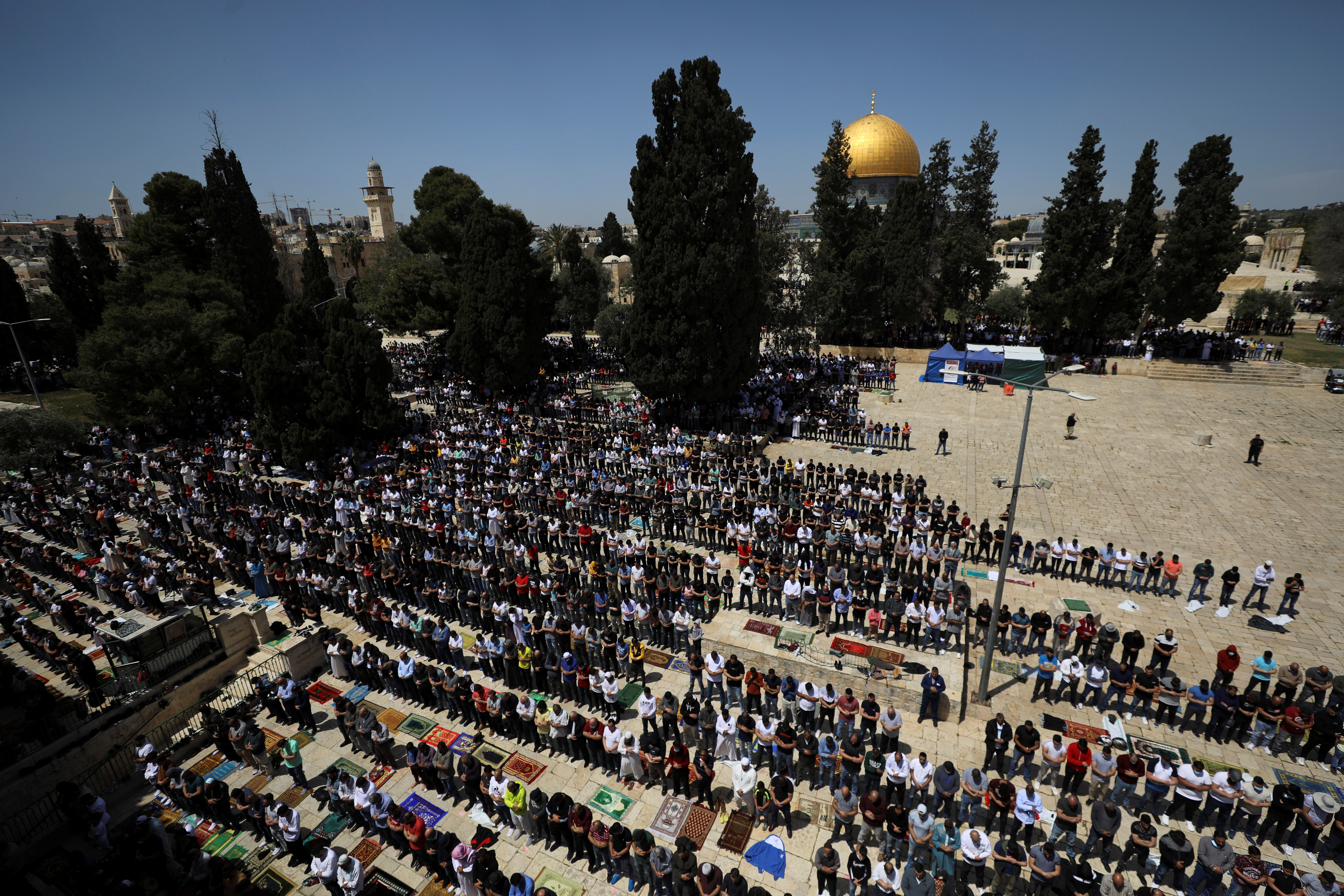 First Friday of the holy month of Ramadan in Jerusalem