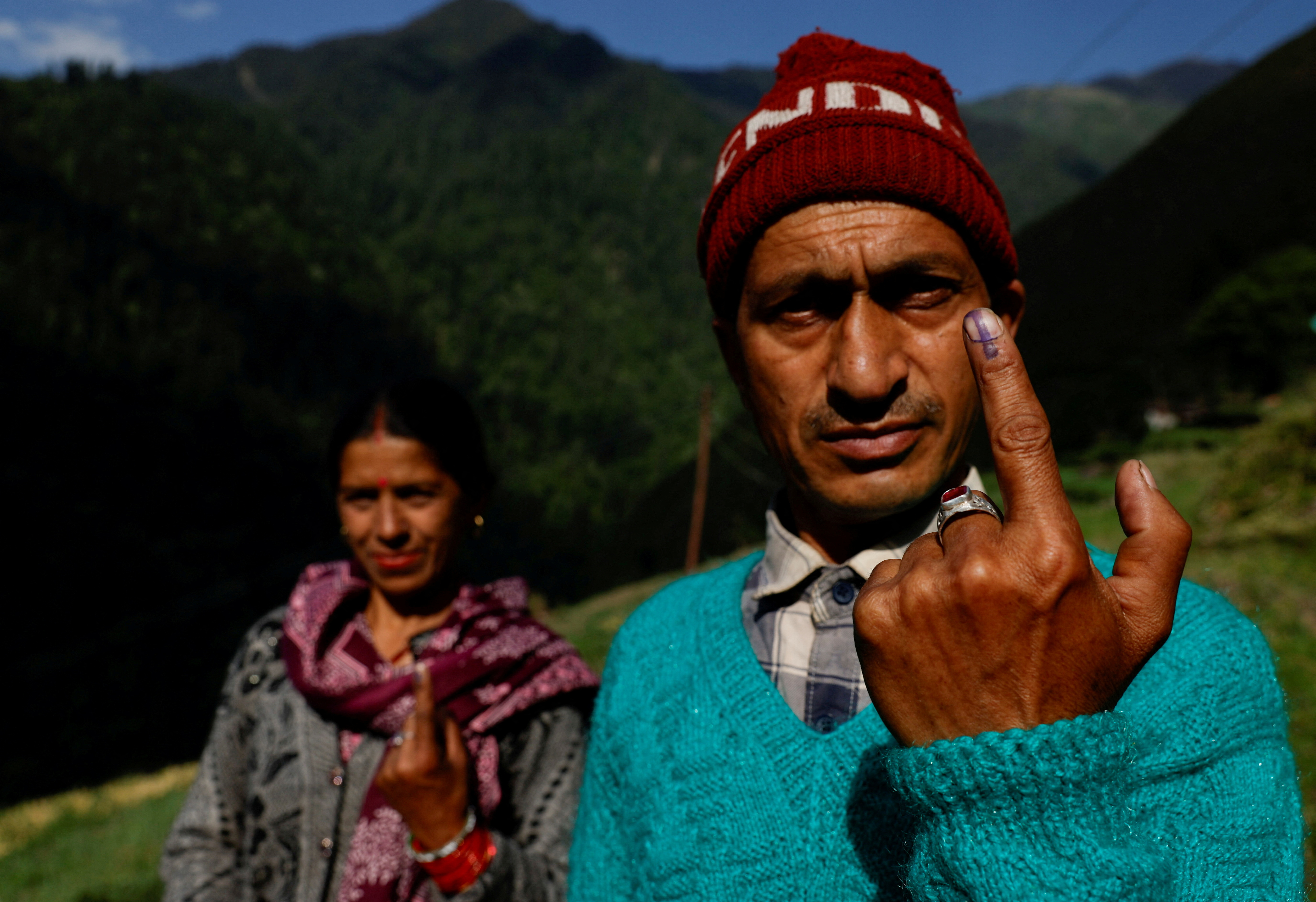 Voting in the seventh and last phase of India's general election, in the northern state of Himachal Pradesh