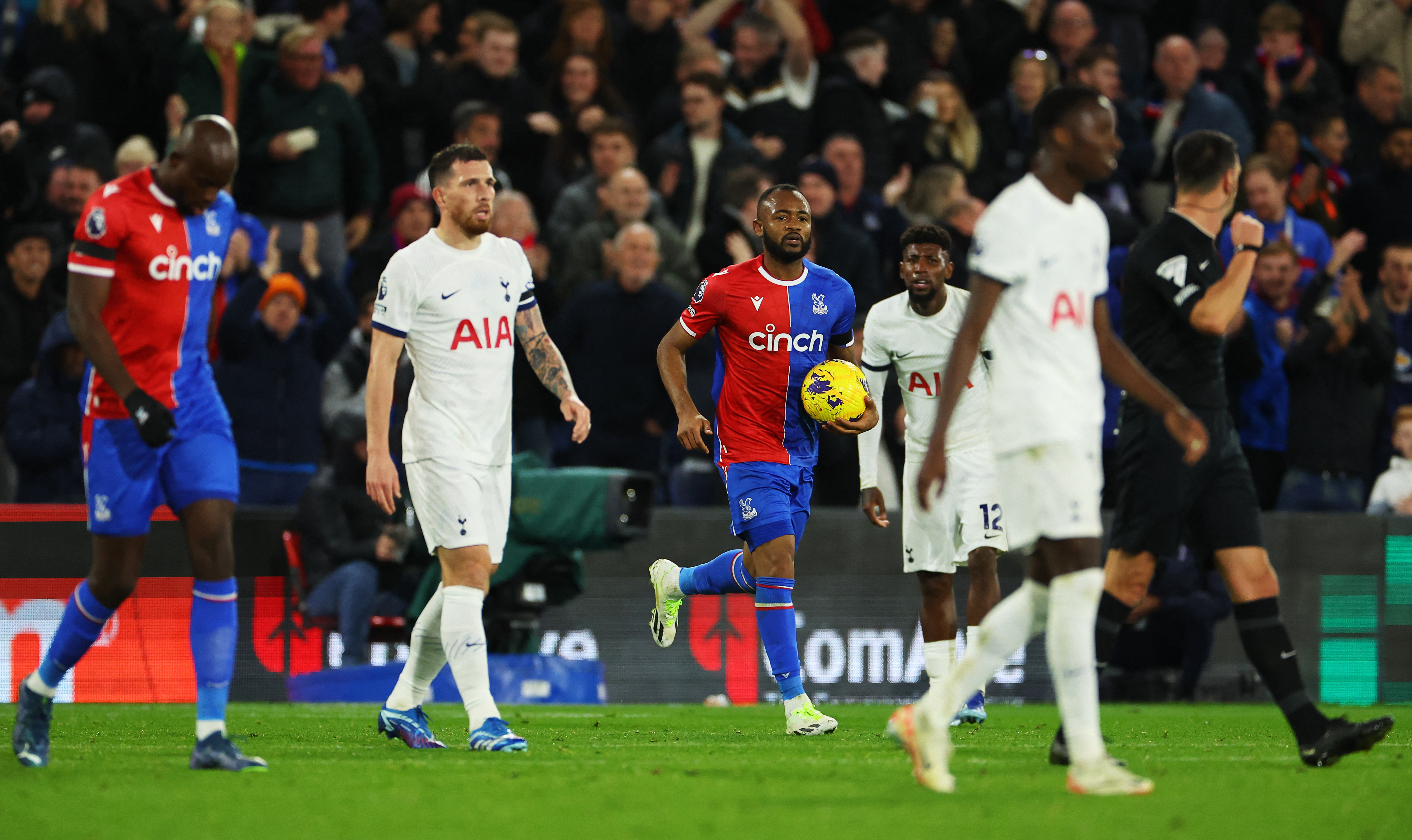 Tottenham goalkeeper Guglielmo Vicario on his leap in the Premier