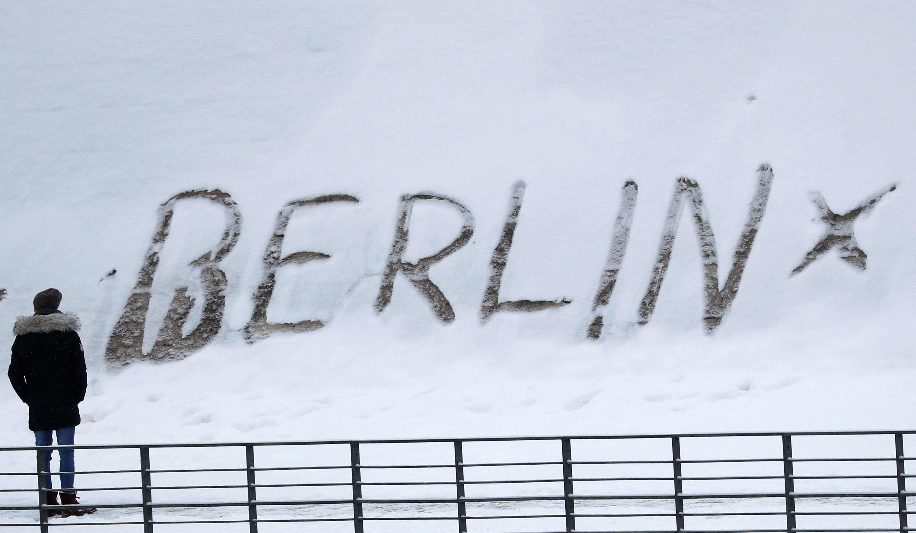 Snow hits transport in Germany's coldest February in almost a decade