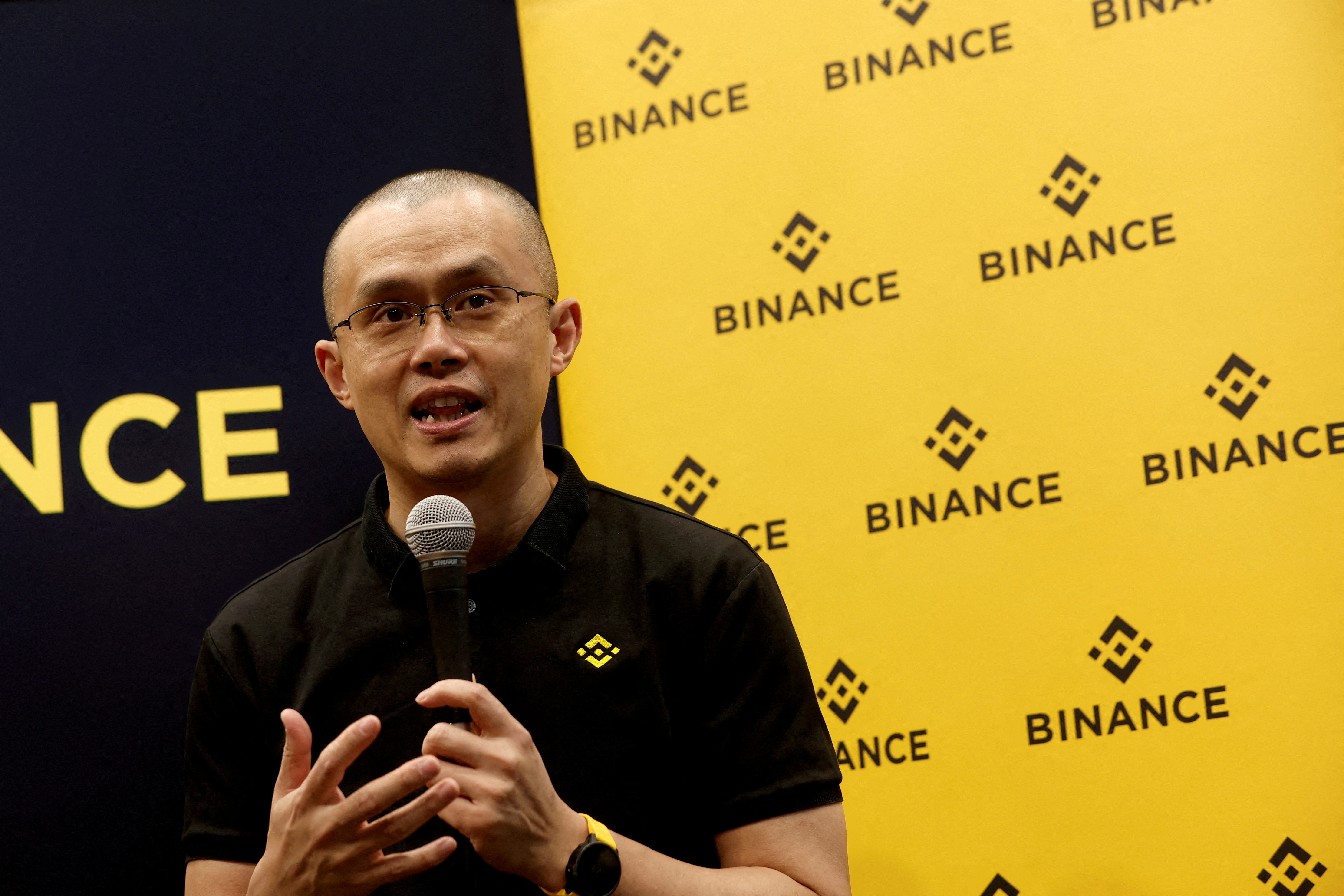 FILE PHOTO: Zhao Changpeng, founder and chief executive of Binance