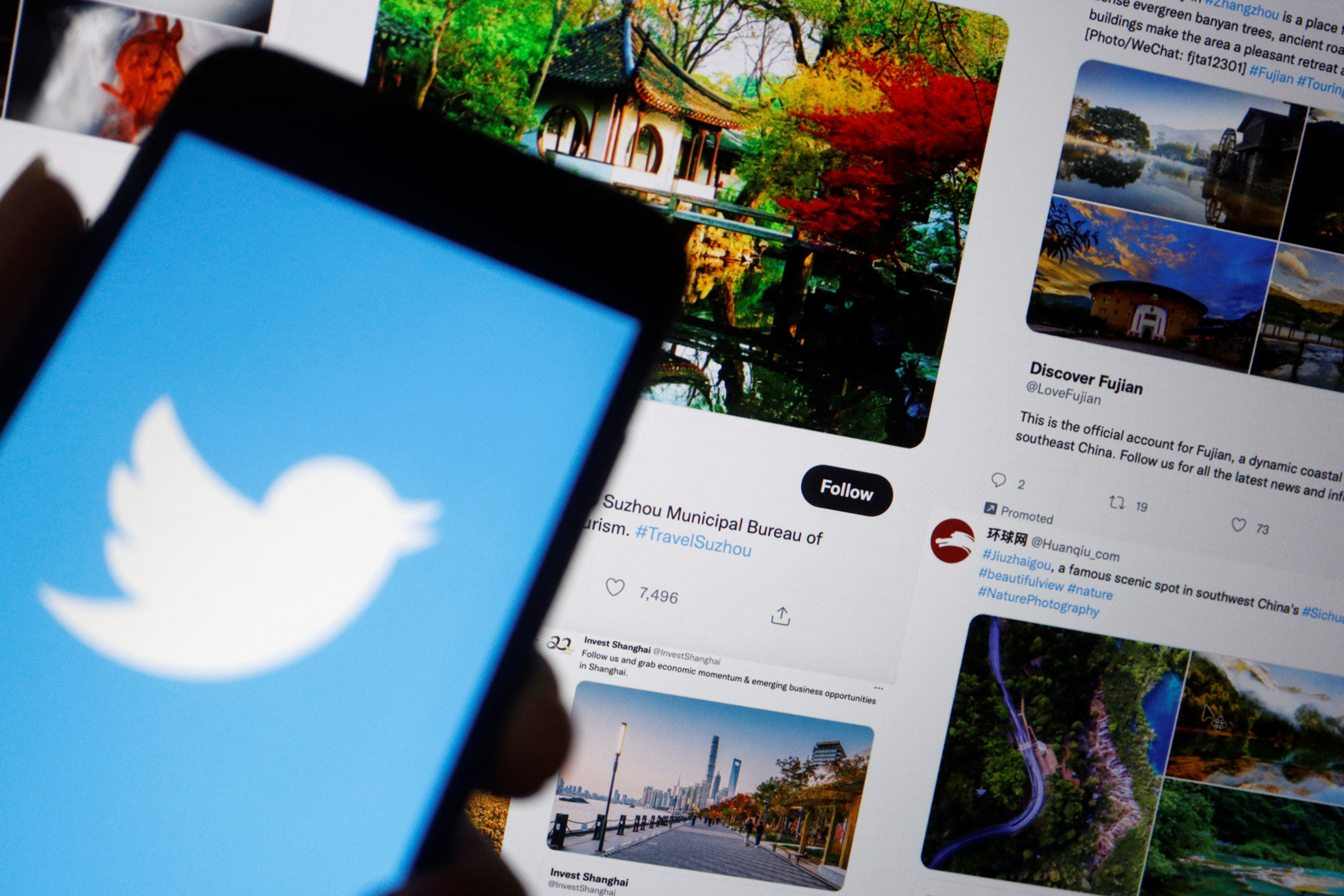 Twitter and ads on China accounts