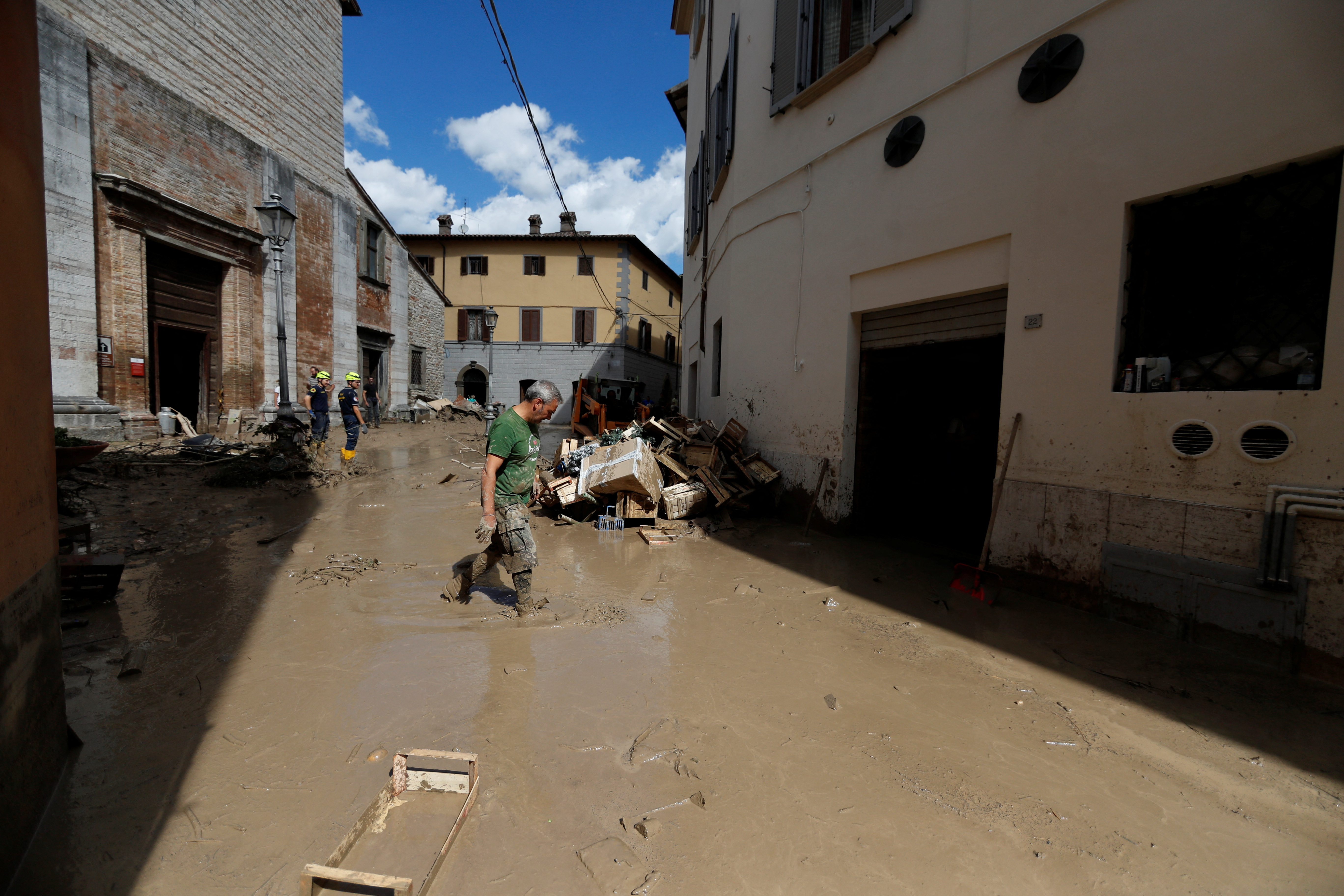 Flash floods hit Italy's Marche region