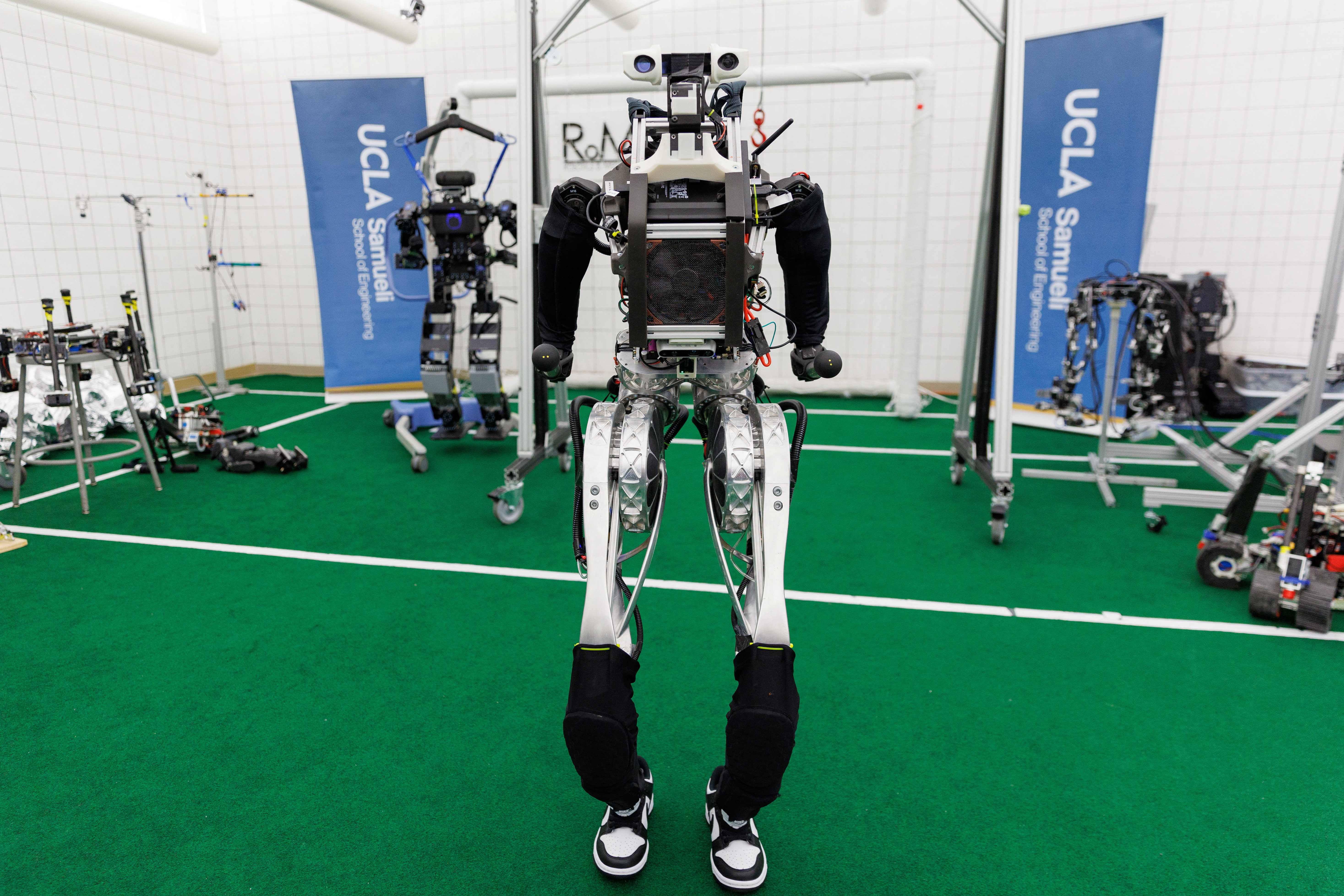 Humanoid robot developed at UCLA in Los Angeles, CA