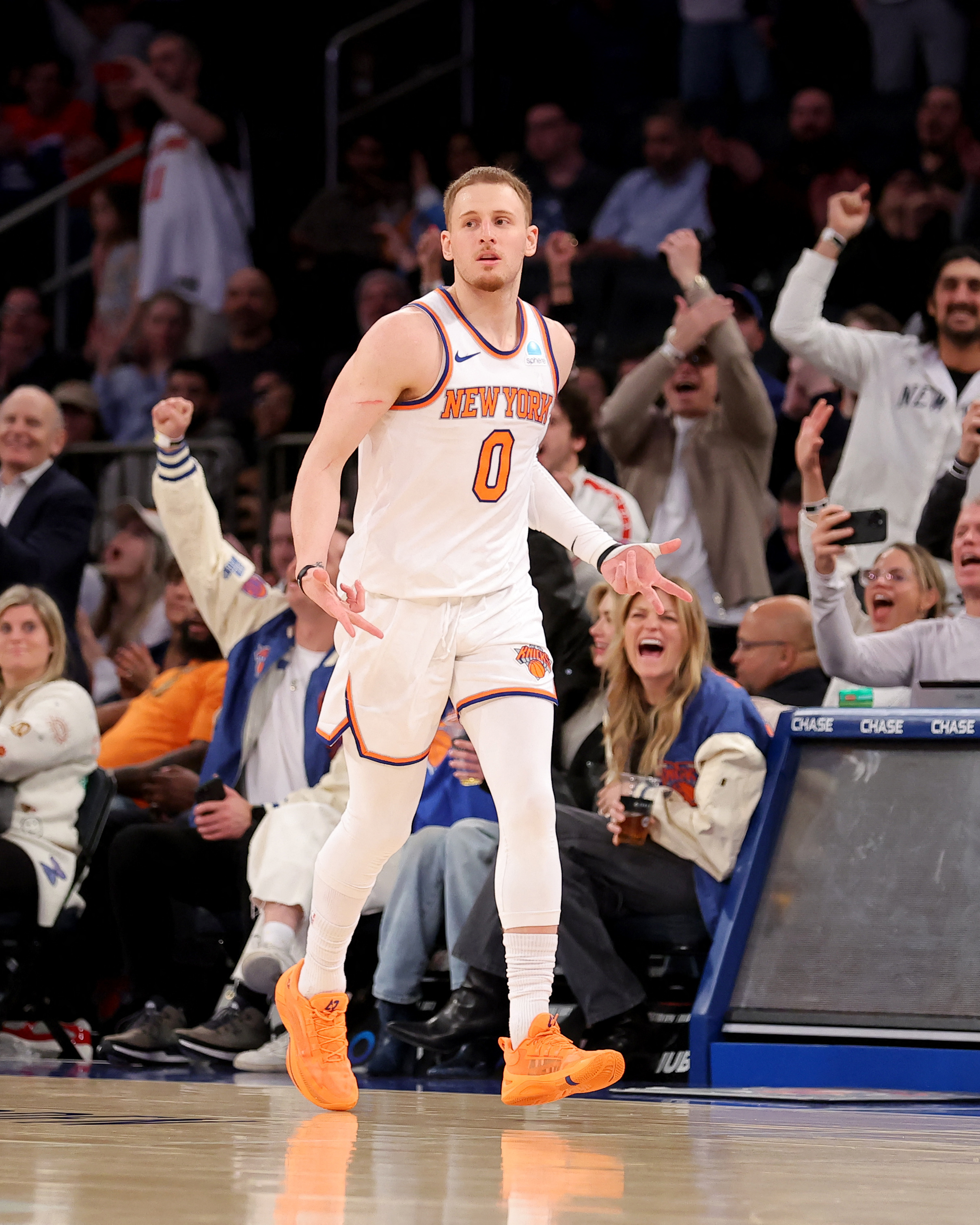 Donte DiVincenzo hits record 11 treys as Knicks rout Pistons | Reuters