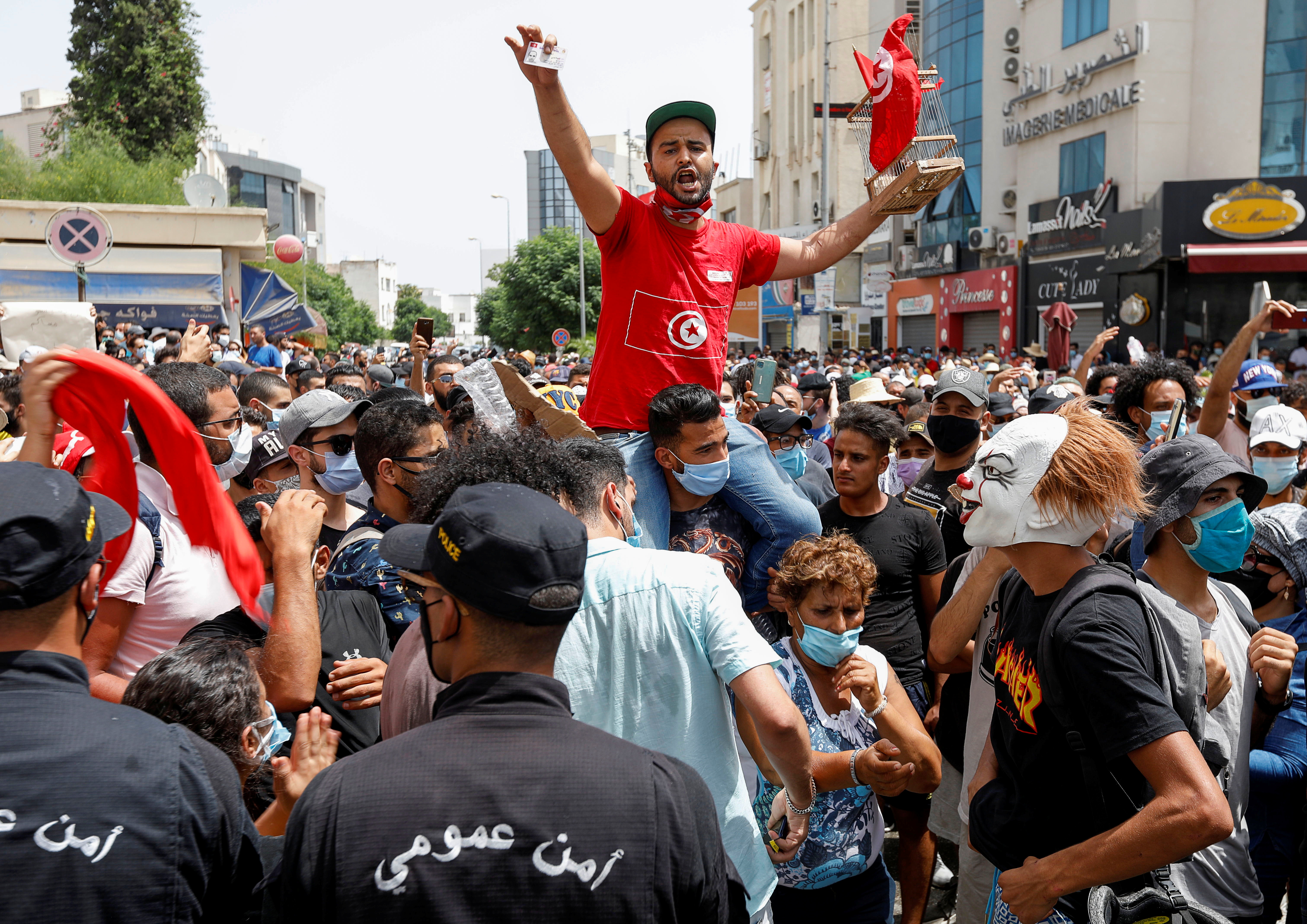 Anti-government protest in Tunis