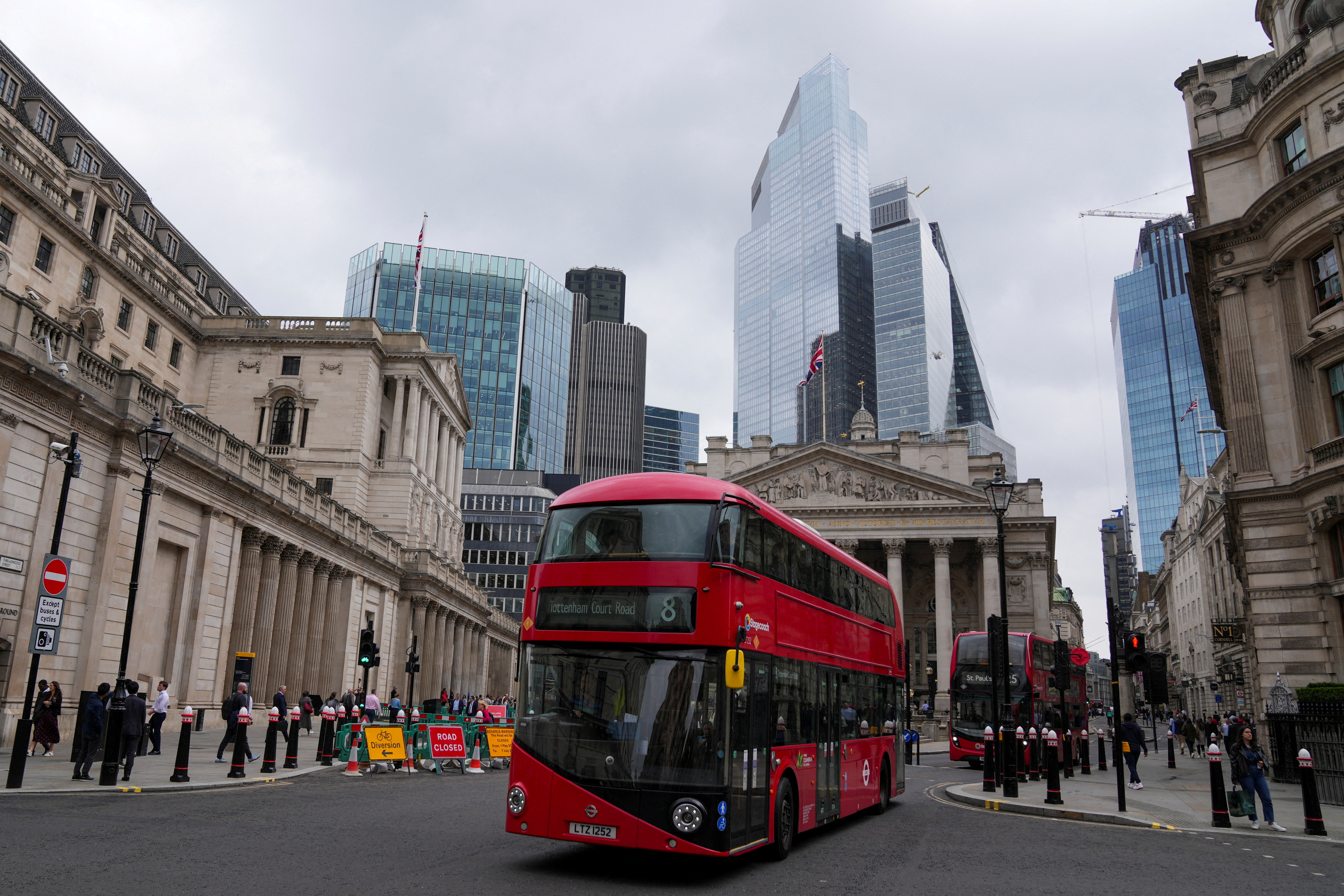 Bank of England building, in London