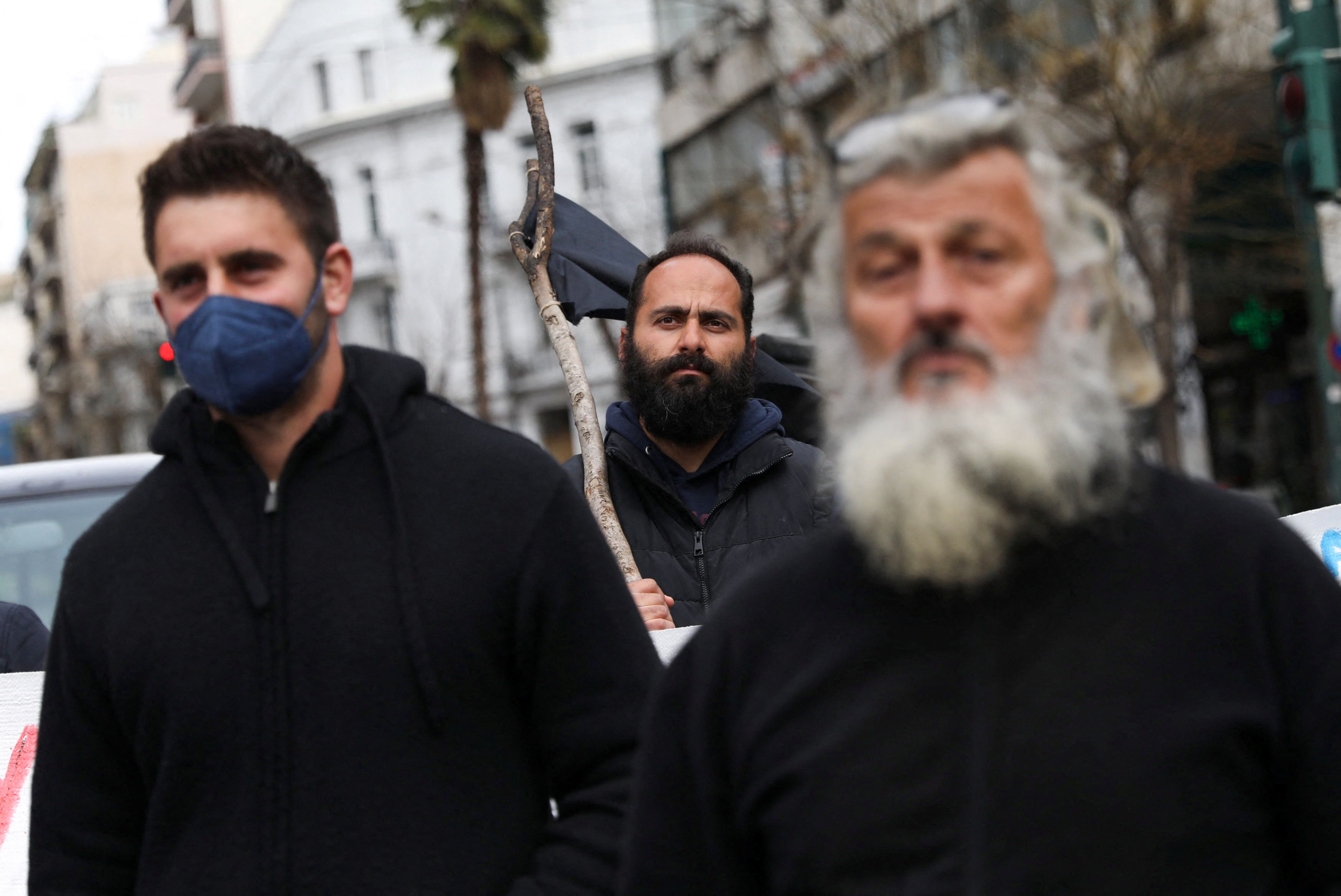 Greek farmers demonstrate against fuel and fertilizer costs, in Athens