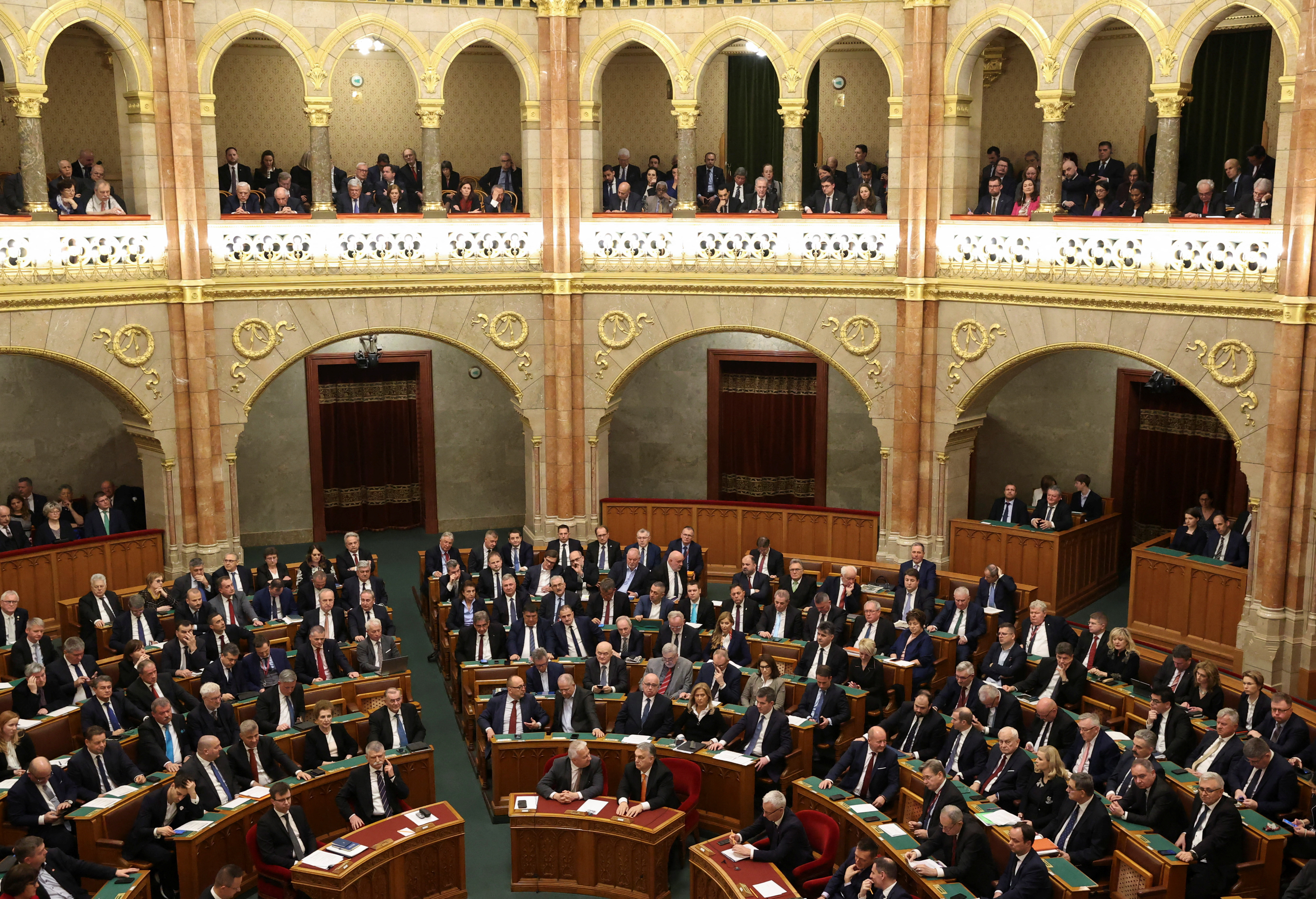 Thủ tướng Hungary Orban tham dự phiên họp mùa xuân của quốc hội ở Budapest
