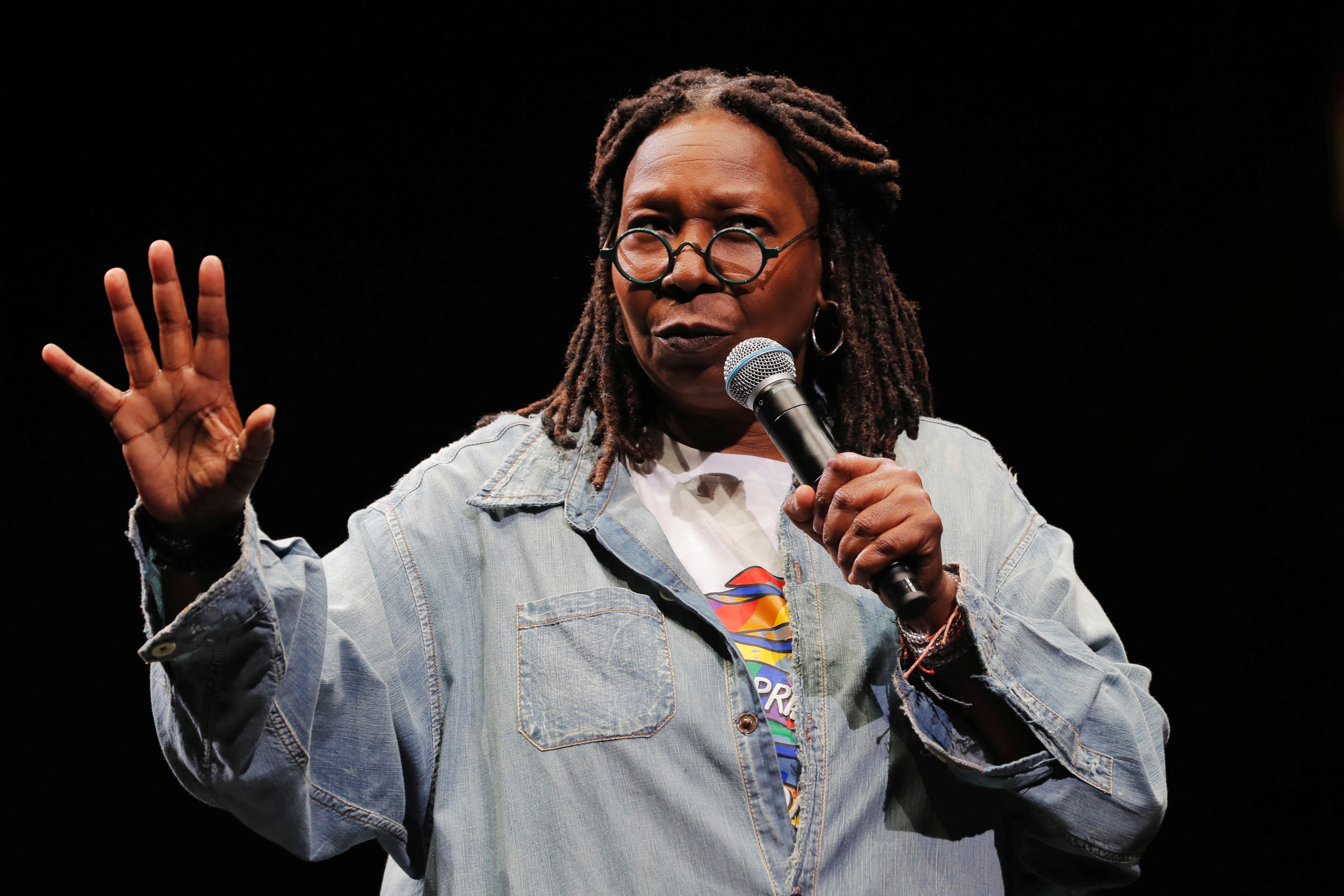 Whoopi Goldberg speaks during the WorldPride 2019 Opening Ceremony, a combined celebration marking the 50th anniversary of the 1969 Stonewall riots and WorldPride 2019 in New York