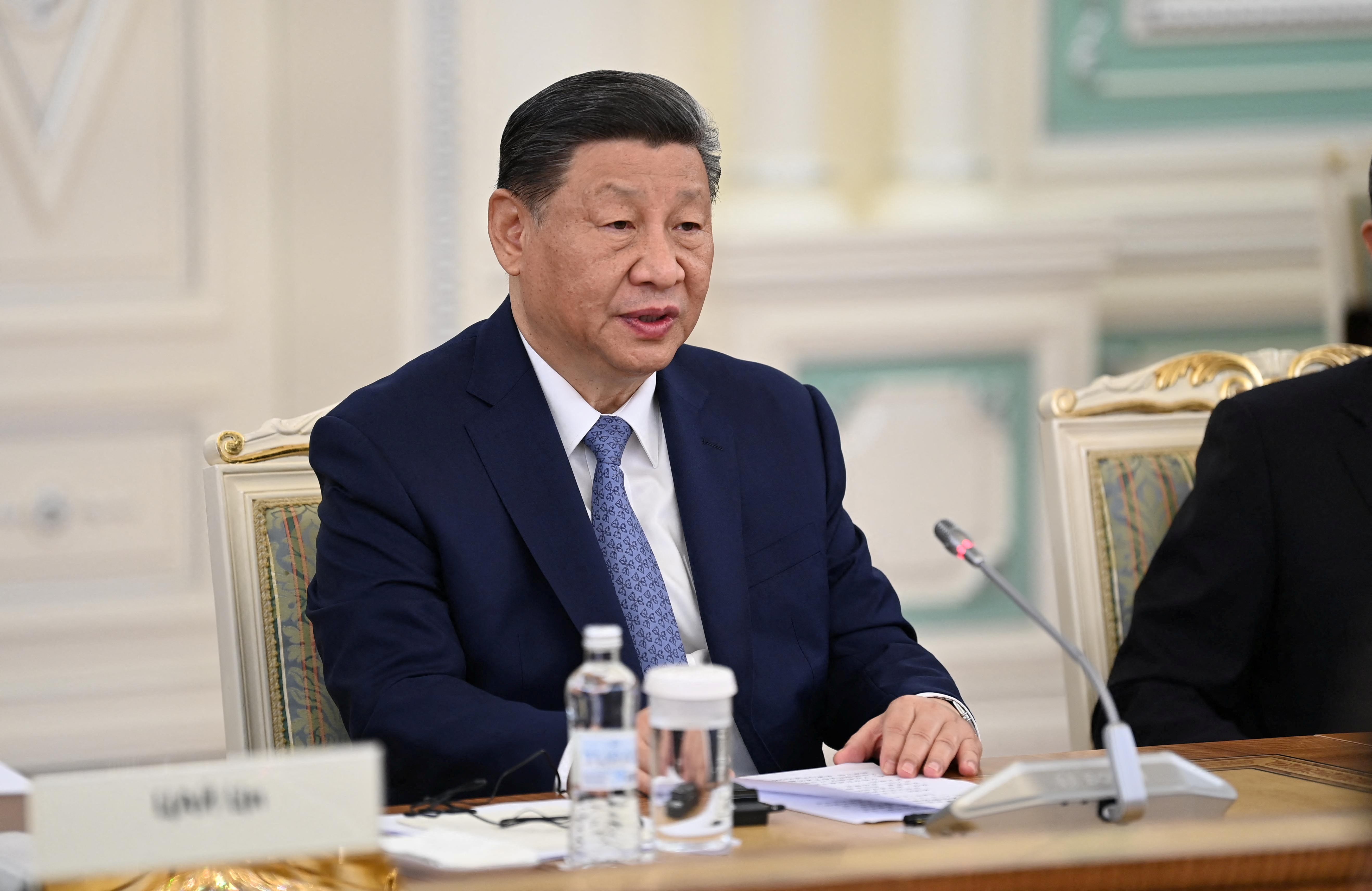 Kazakhstan's President Tokayev and China's President Xi meet in Astana