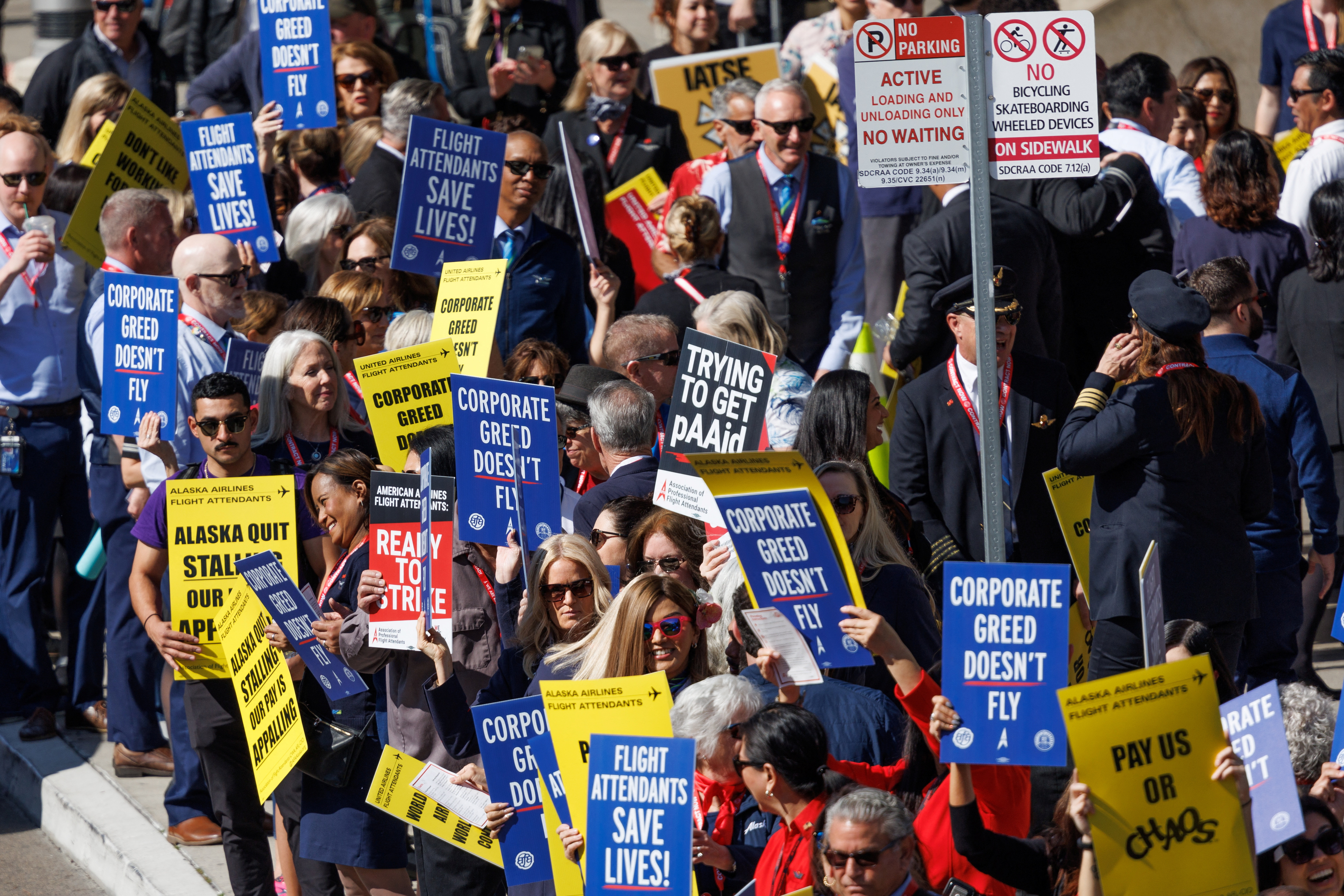 Alaska Air flight attendants authorize strike for first time in