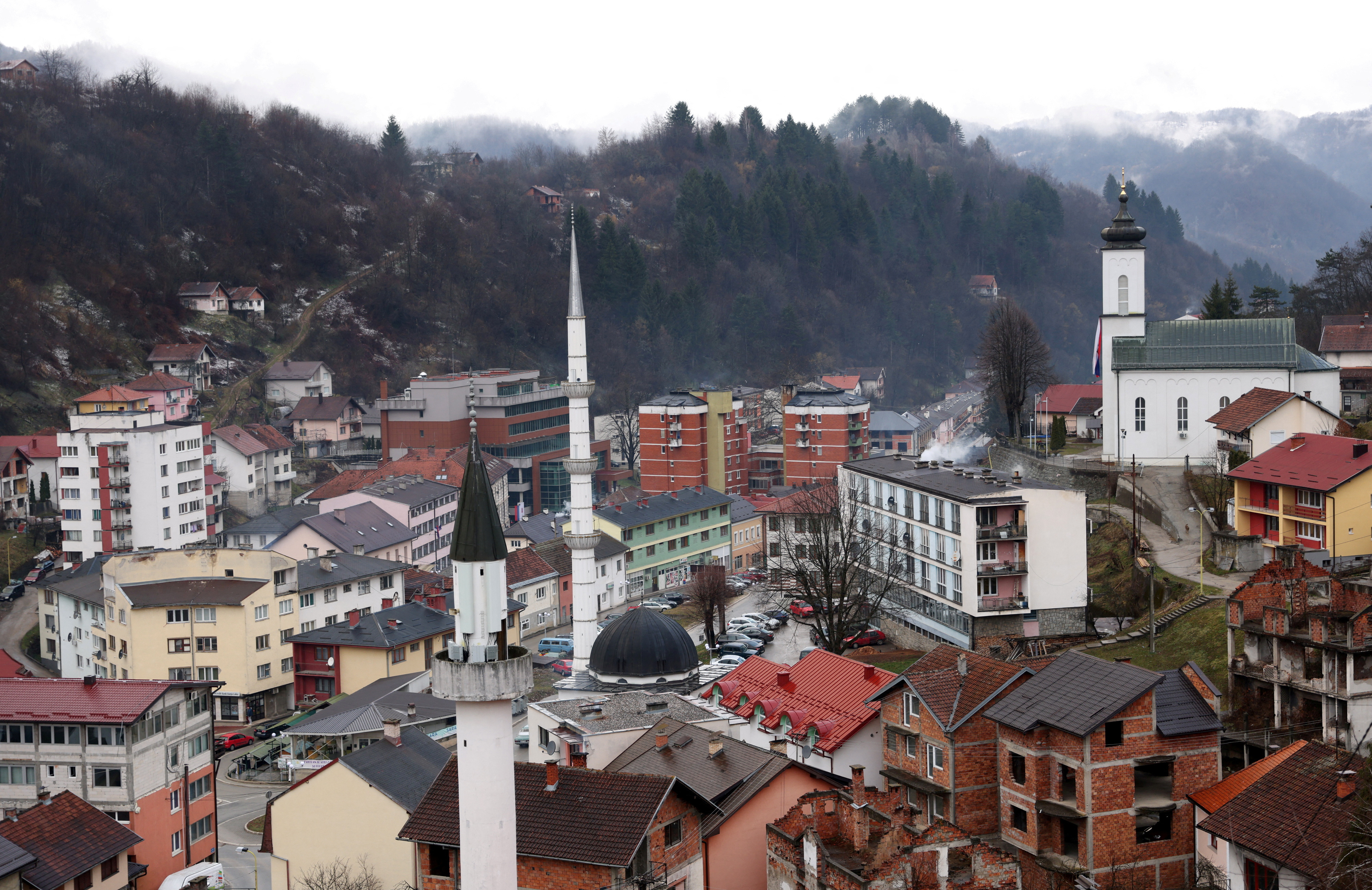 A general view of Srebrenica
