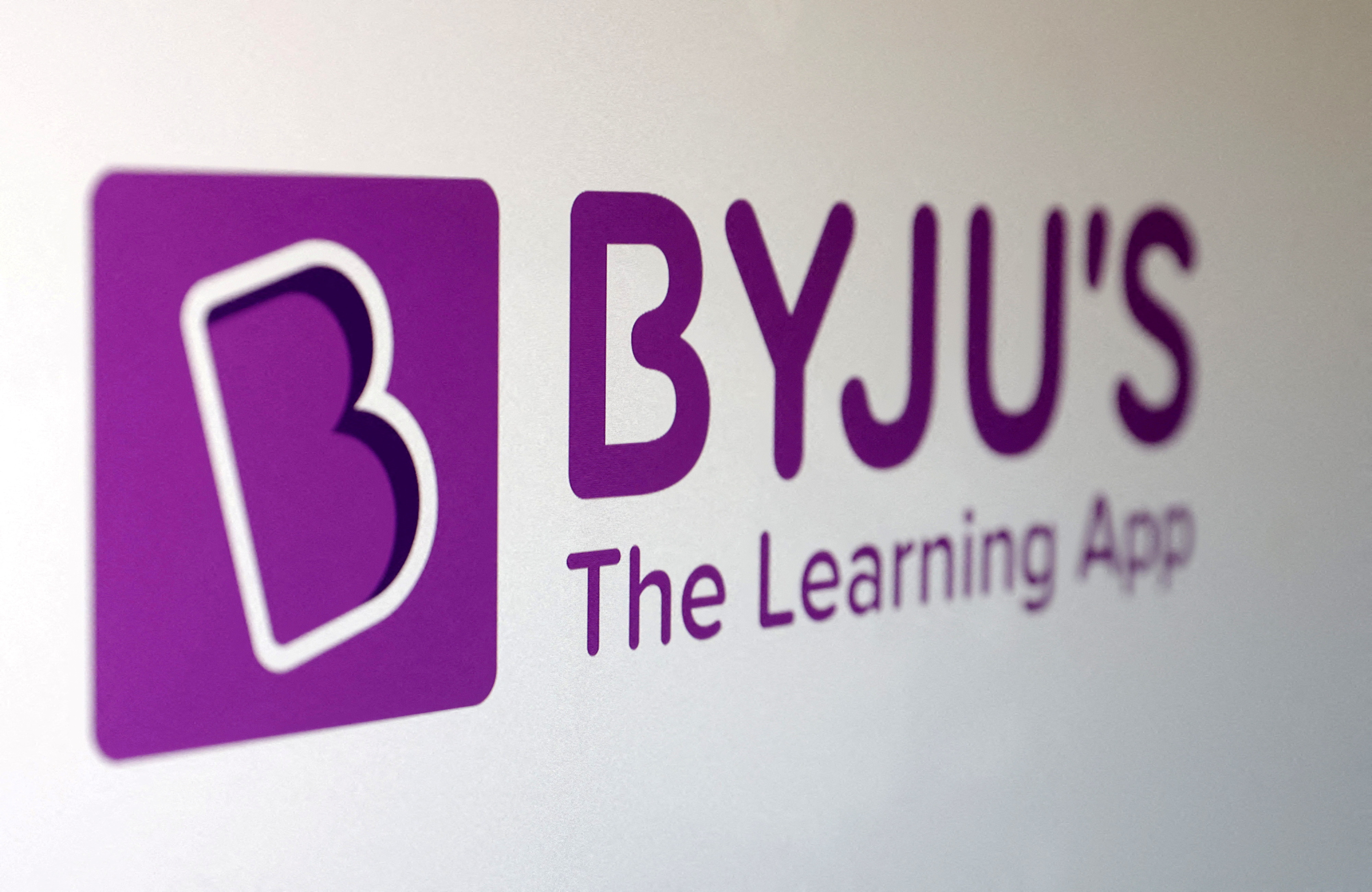 Illustration shows Byju's logo
