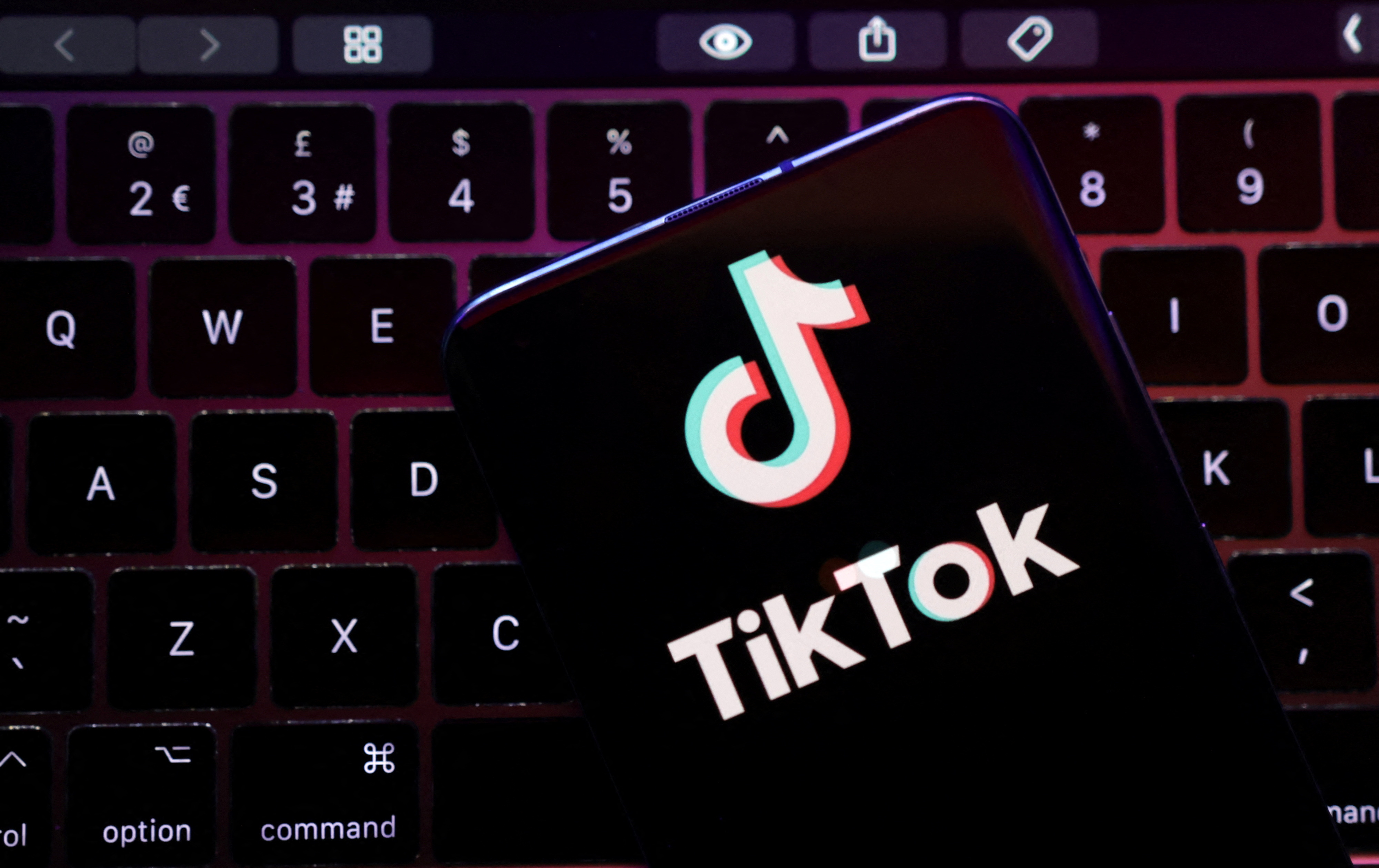 Illustration shows TikTok app logo