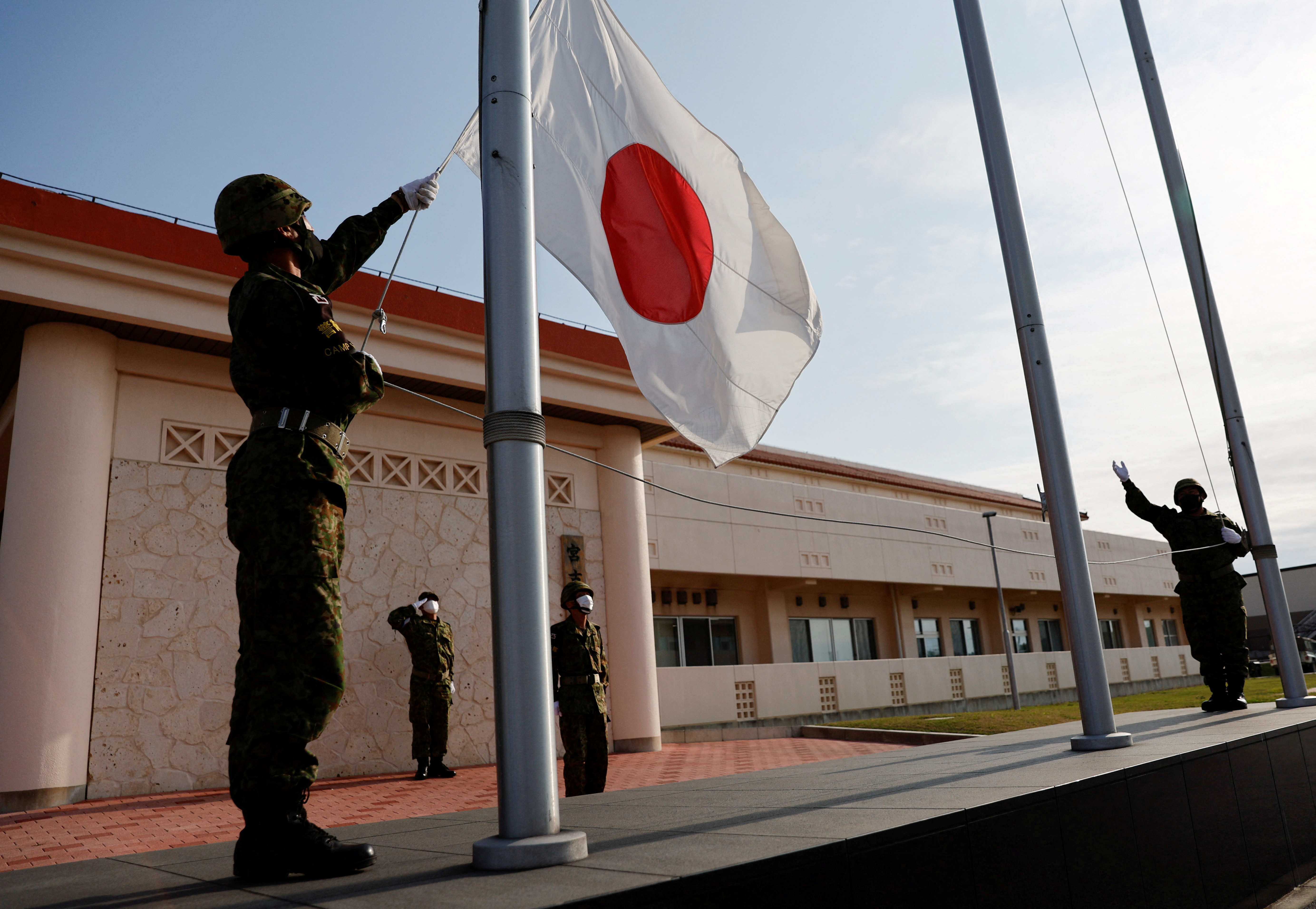 Japanese backing for military build up likely to rise after China's missiles