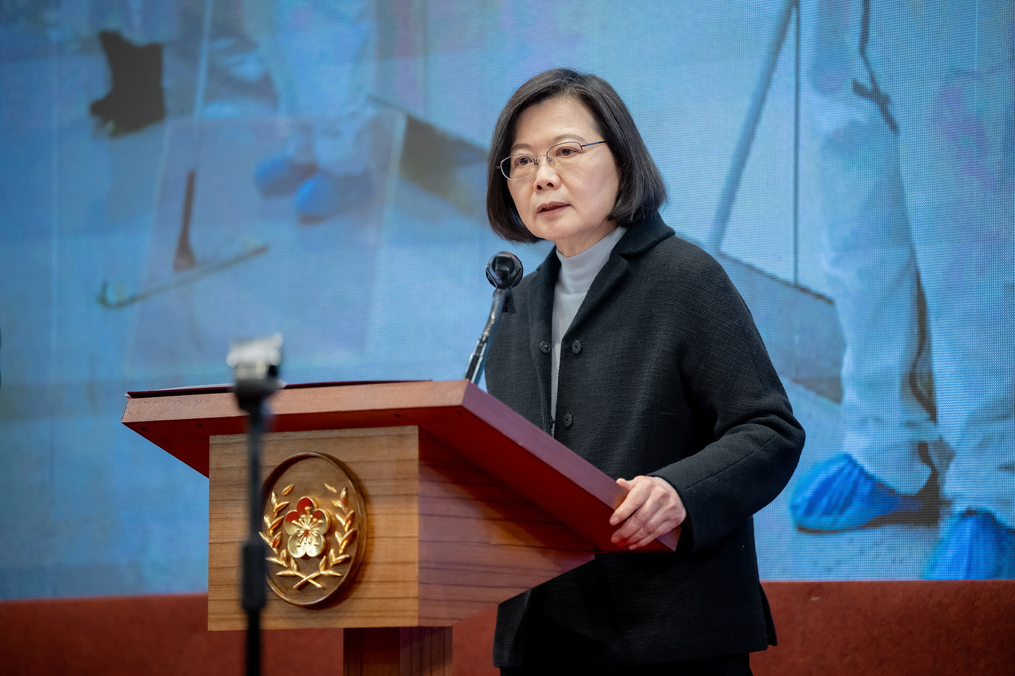 Taiwan President Tsai delivers her New Year speech