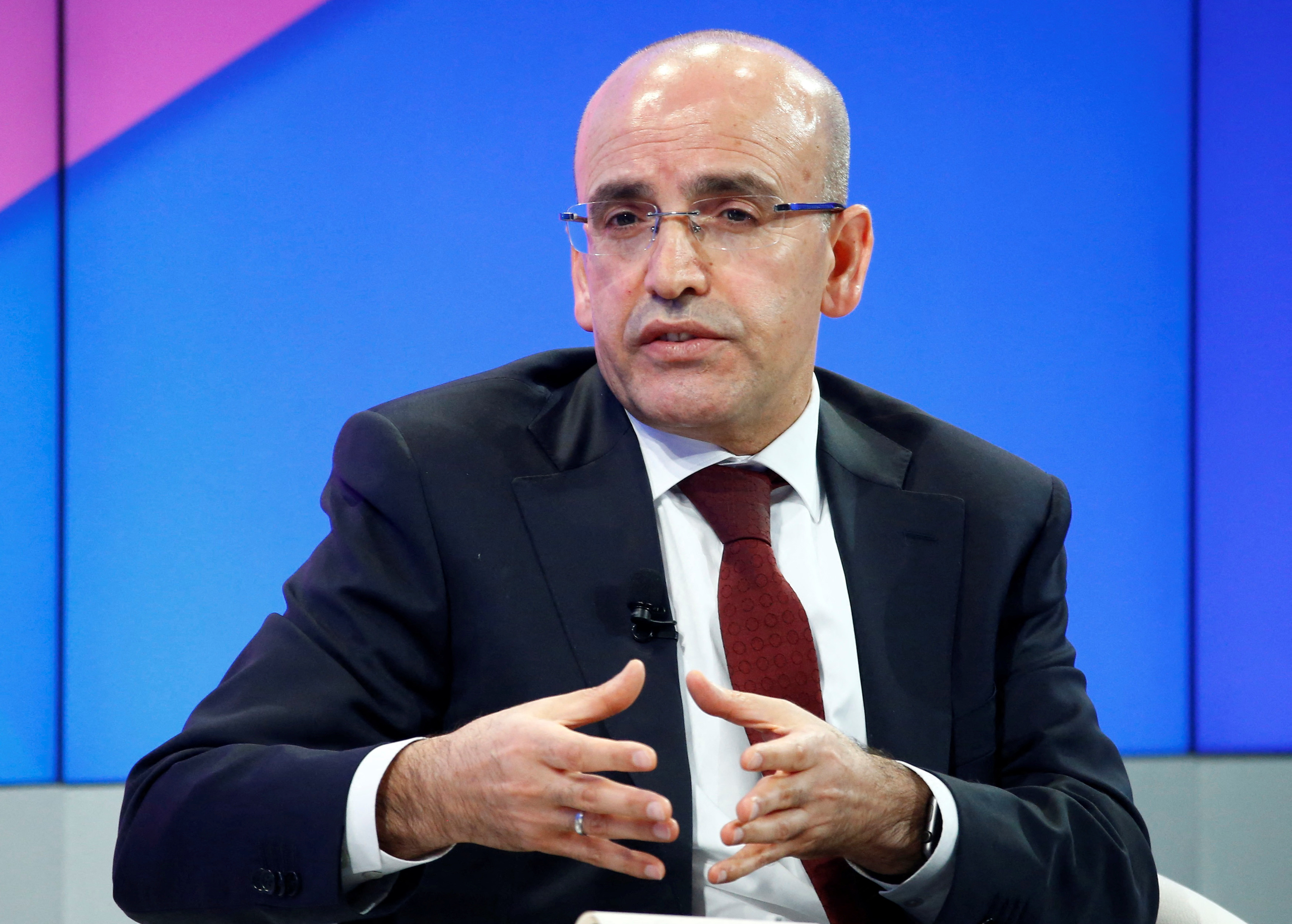 Simsek Deputy Prime Minister of Turkey attends the WEF annual meeting in Davos