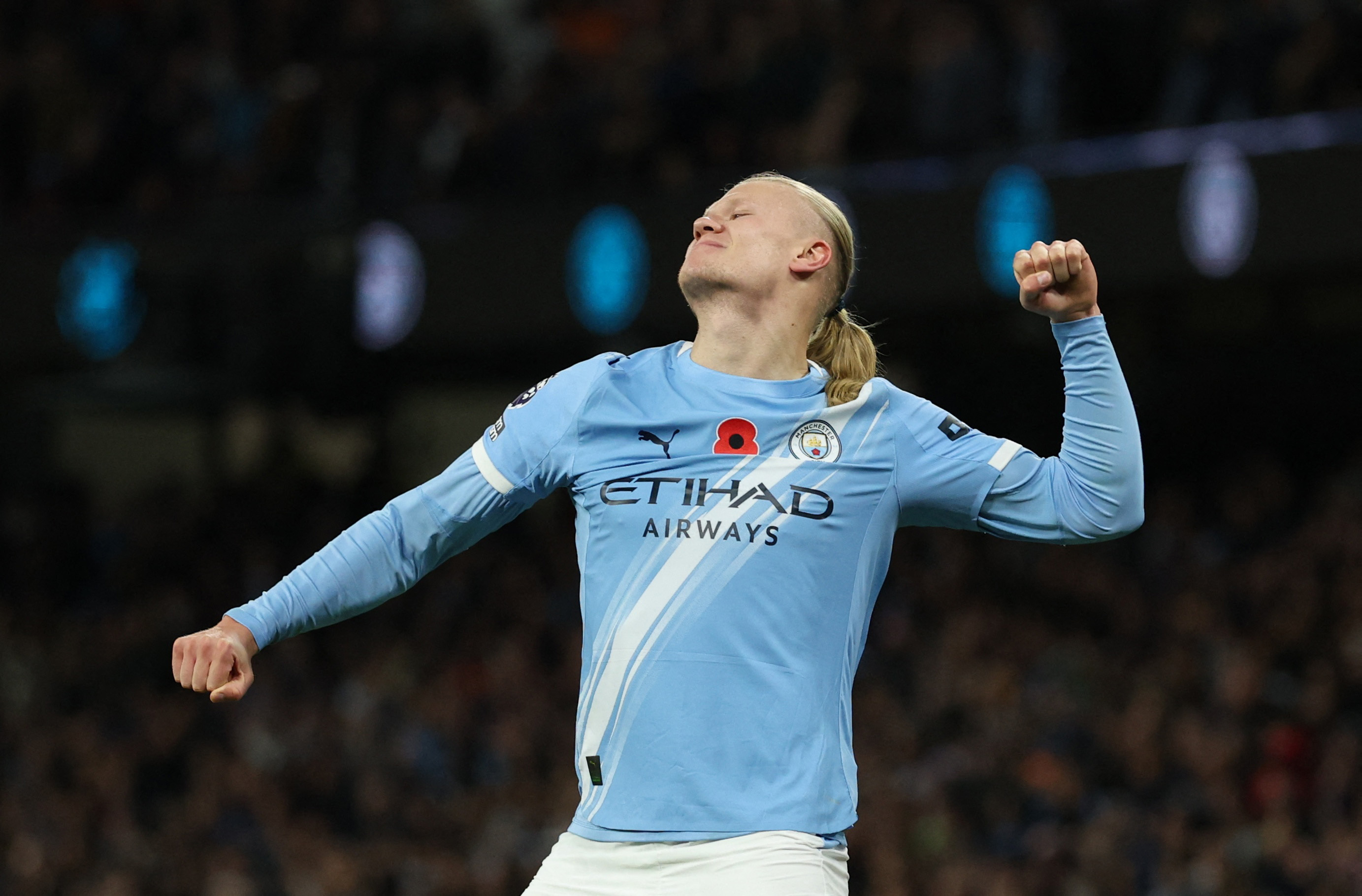 Haaland shines with double as Manchester City beat Bournemouth